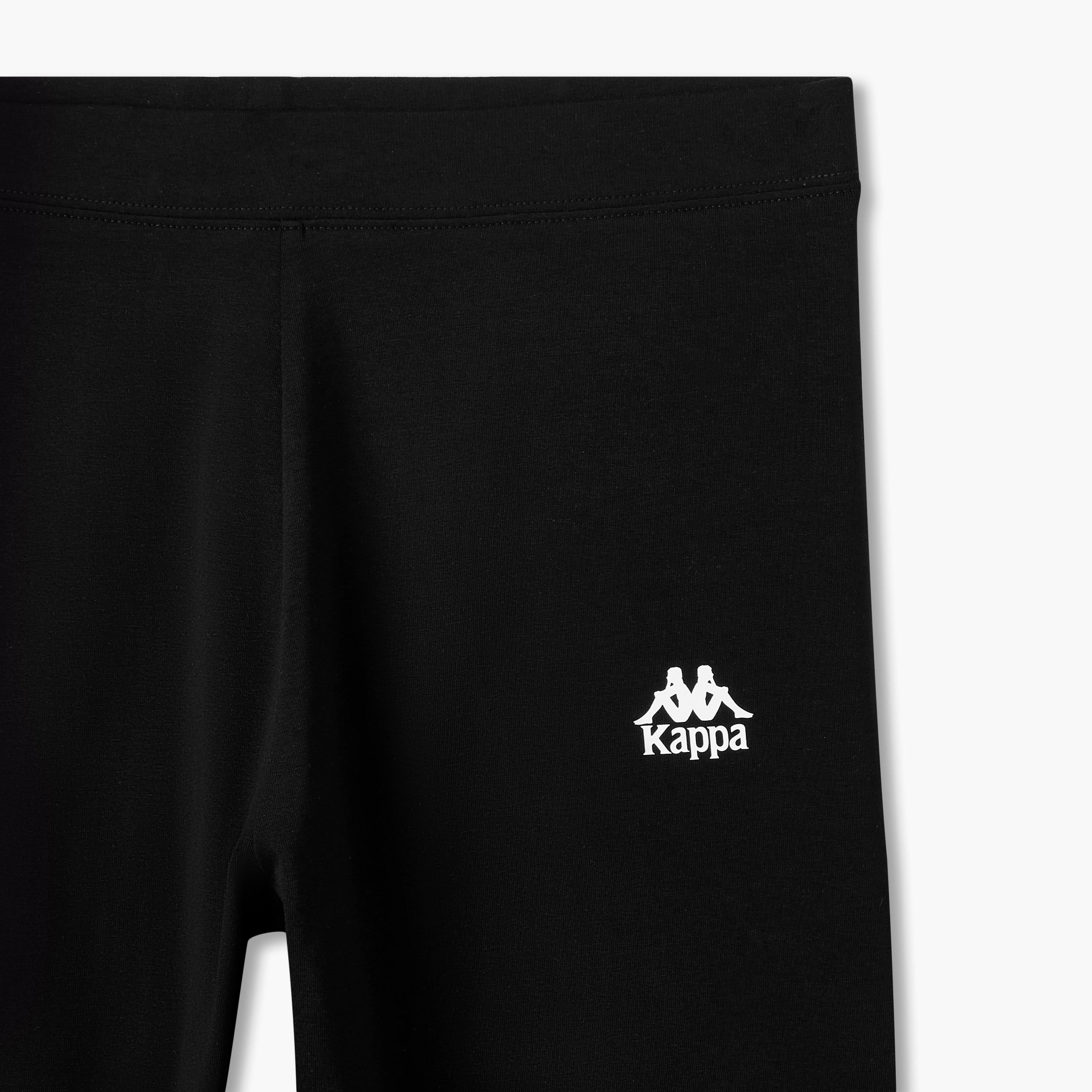 Kappa Pack of 2 Elasticated Knee Length Leggings with Logo Design-sports-women-clothing-activewearleggings-image-6