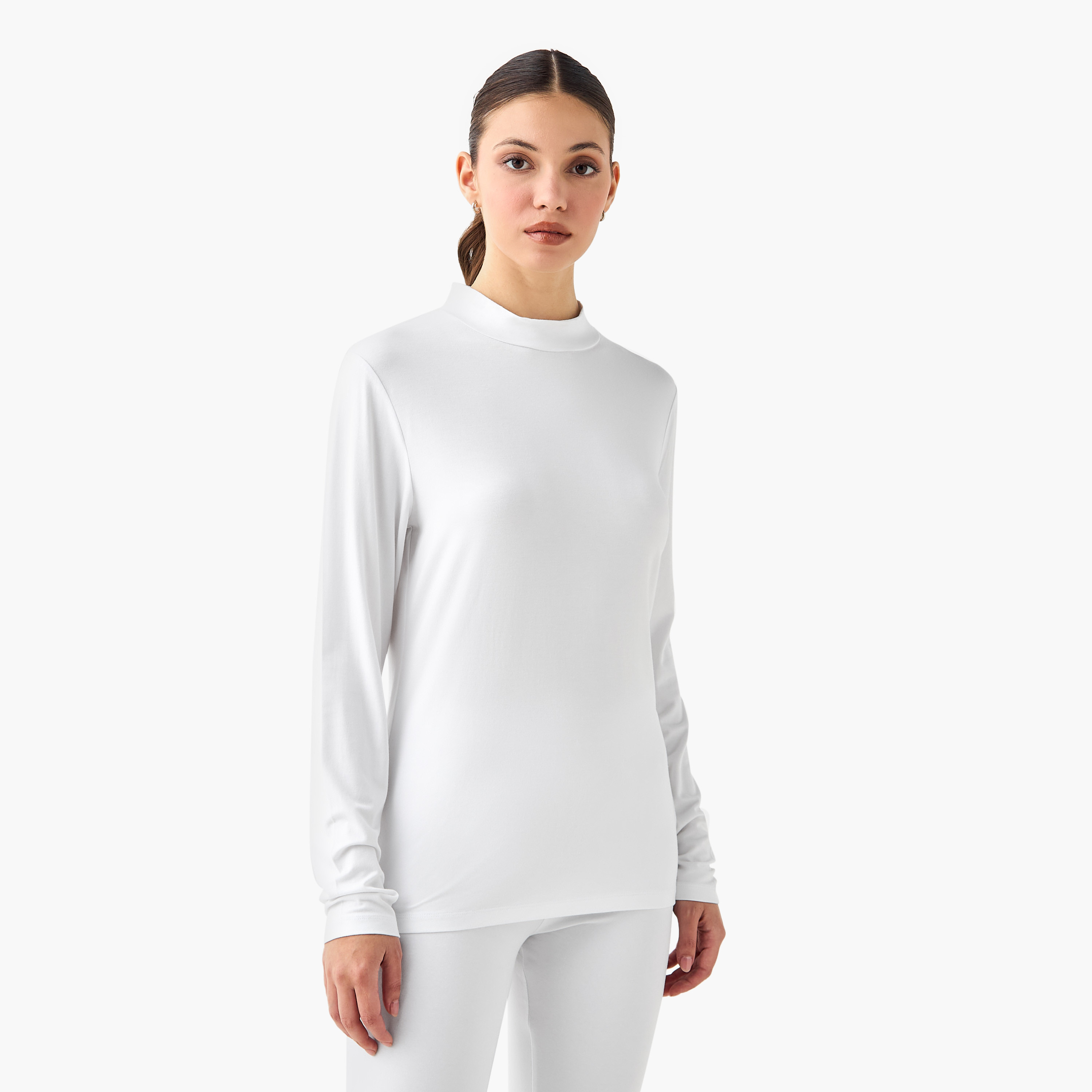 High Neck Long Sleeves T-shirt - Set of 2-women-clothing-tshirts-image-3