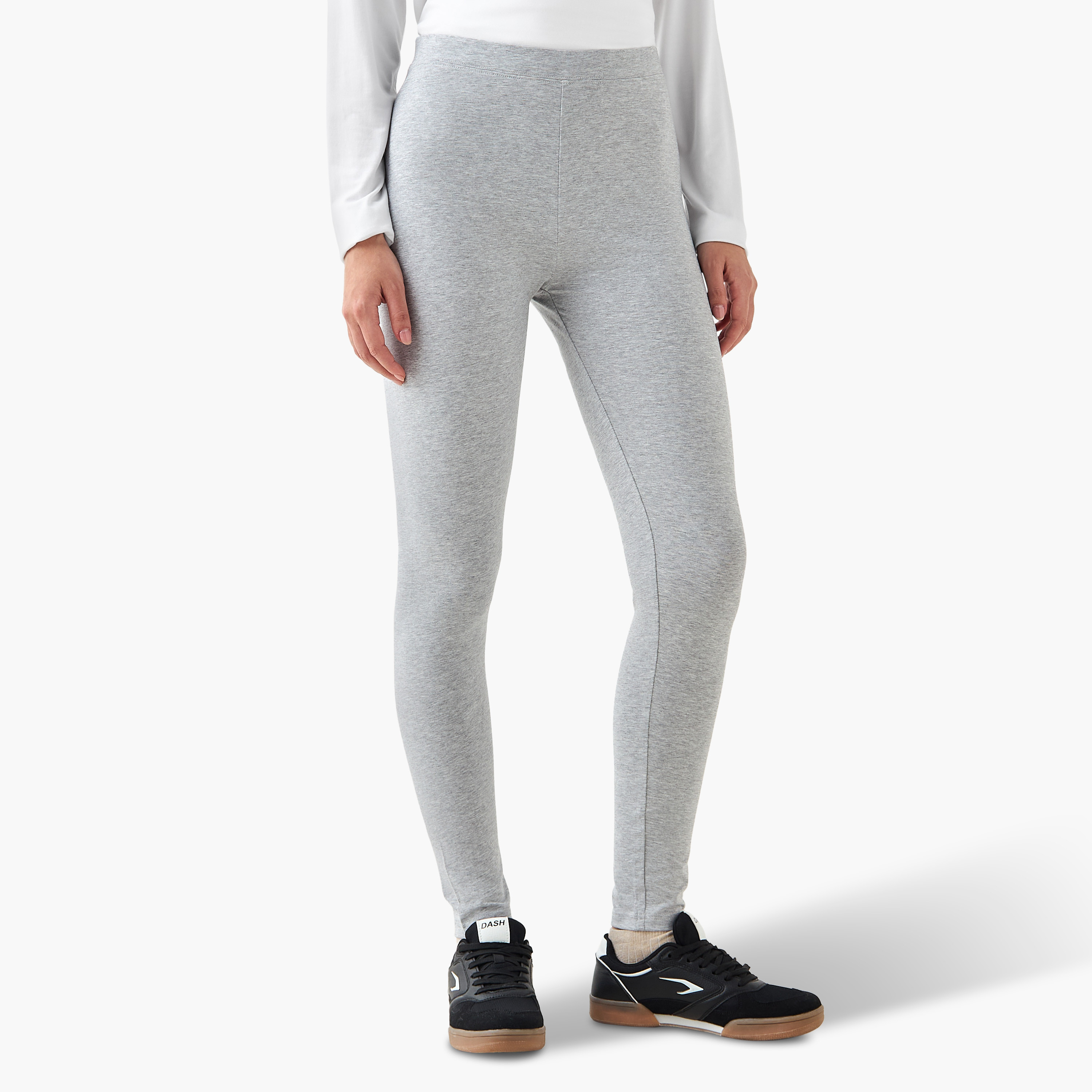 Pack of 3 Elasticated Full Length Leggings-women-clothing-bottoms-leggings-image-3