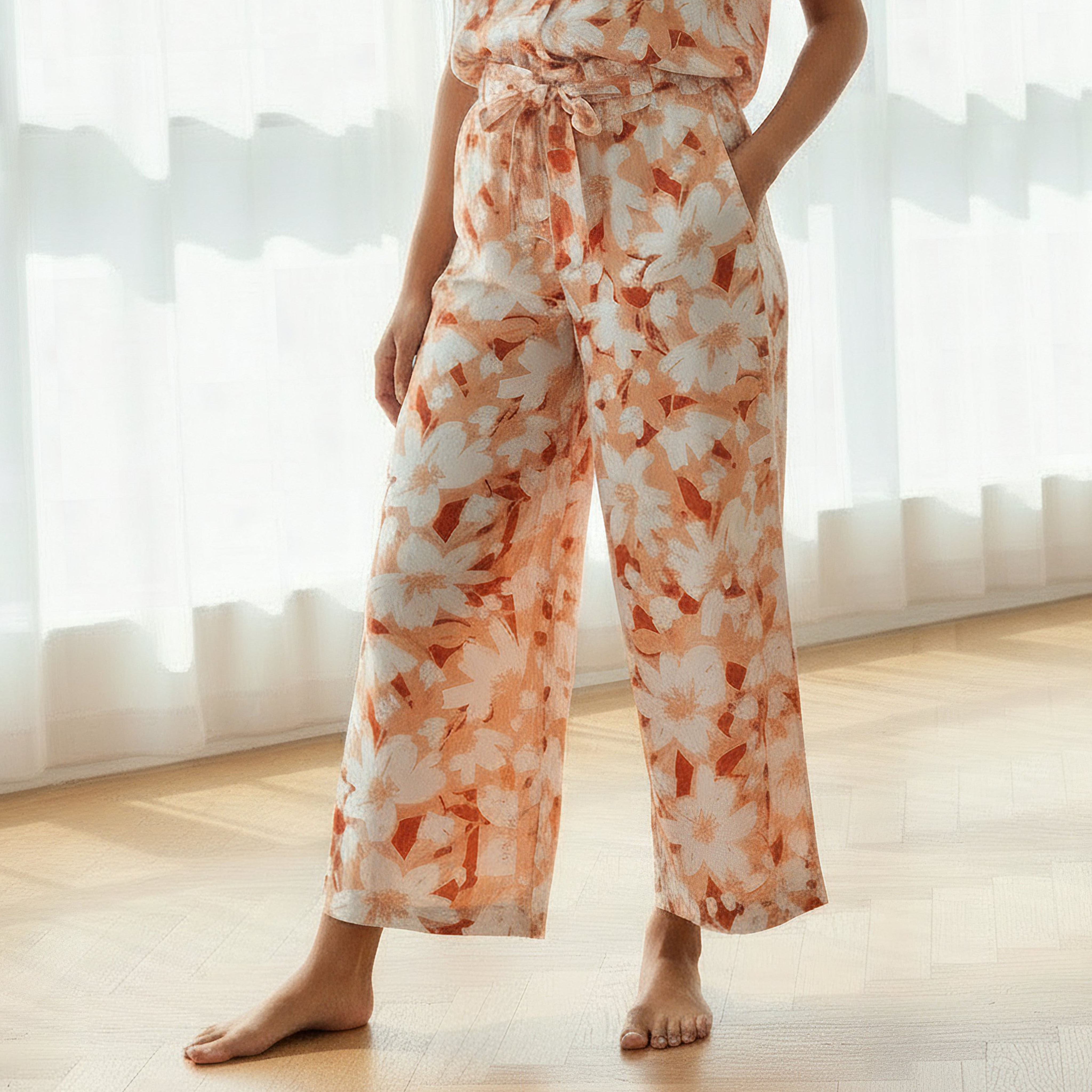 Aadaraya Pyjama Set Button-Down Shirt & Trousers-women-clothing-nightwear-pyjamas-longsets-image-4