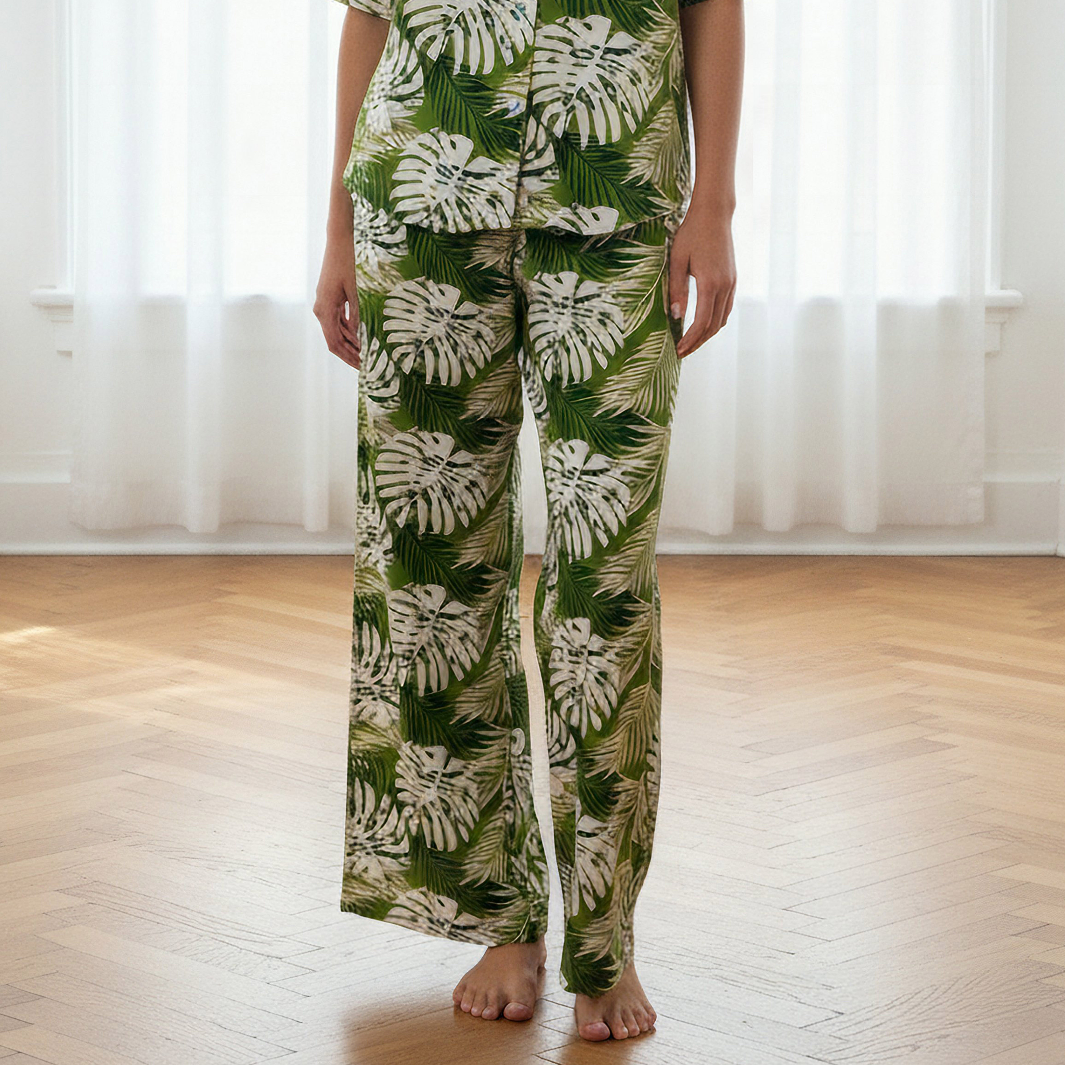 Aadaraya Pyjama Set Button-Down Shirt & Trousers-women-clothing-nightwear-pyjamas-longsets-image-4