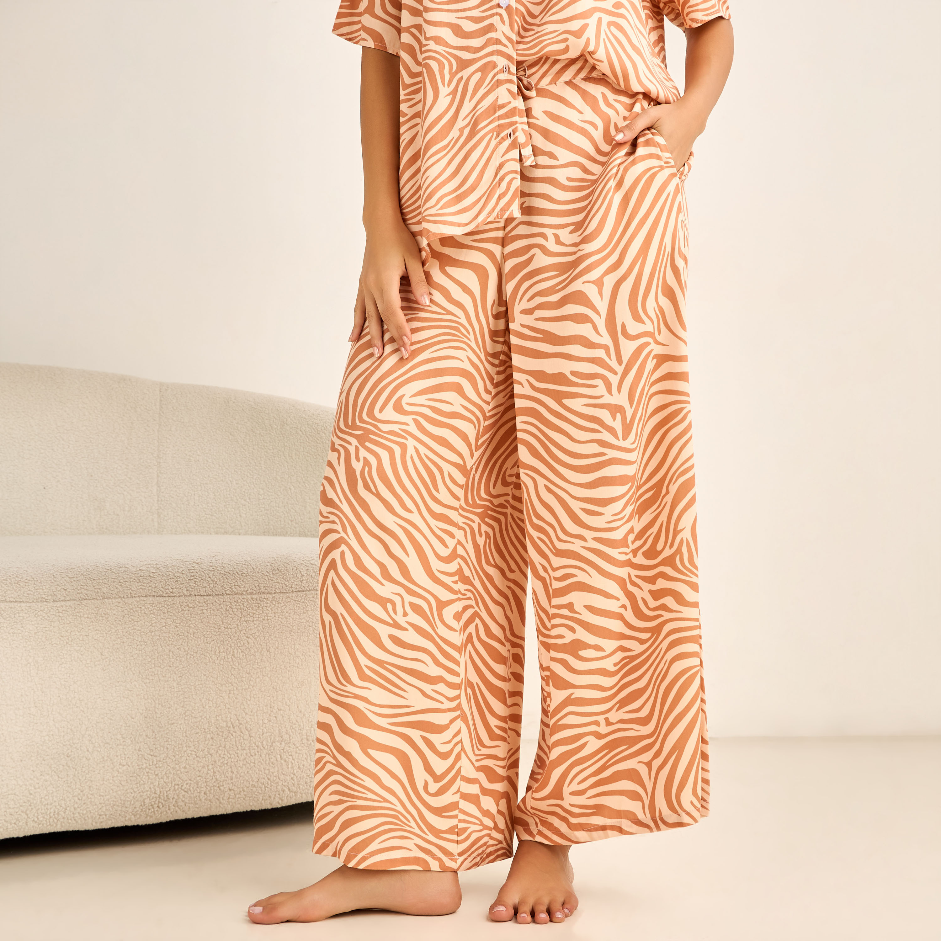 Aadaraya Pyjama Set Button-Down Shirt & Trousers-women-clothing-nightwear-pyjamas-longsets-image-4