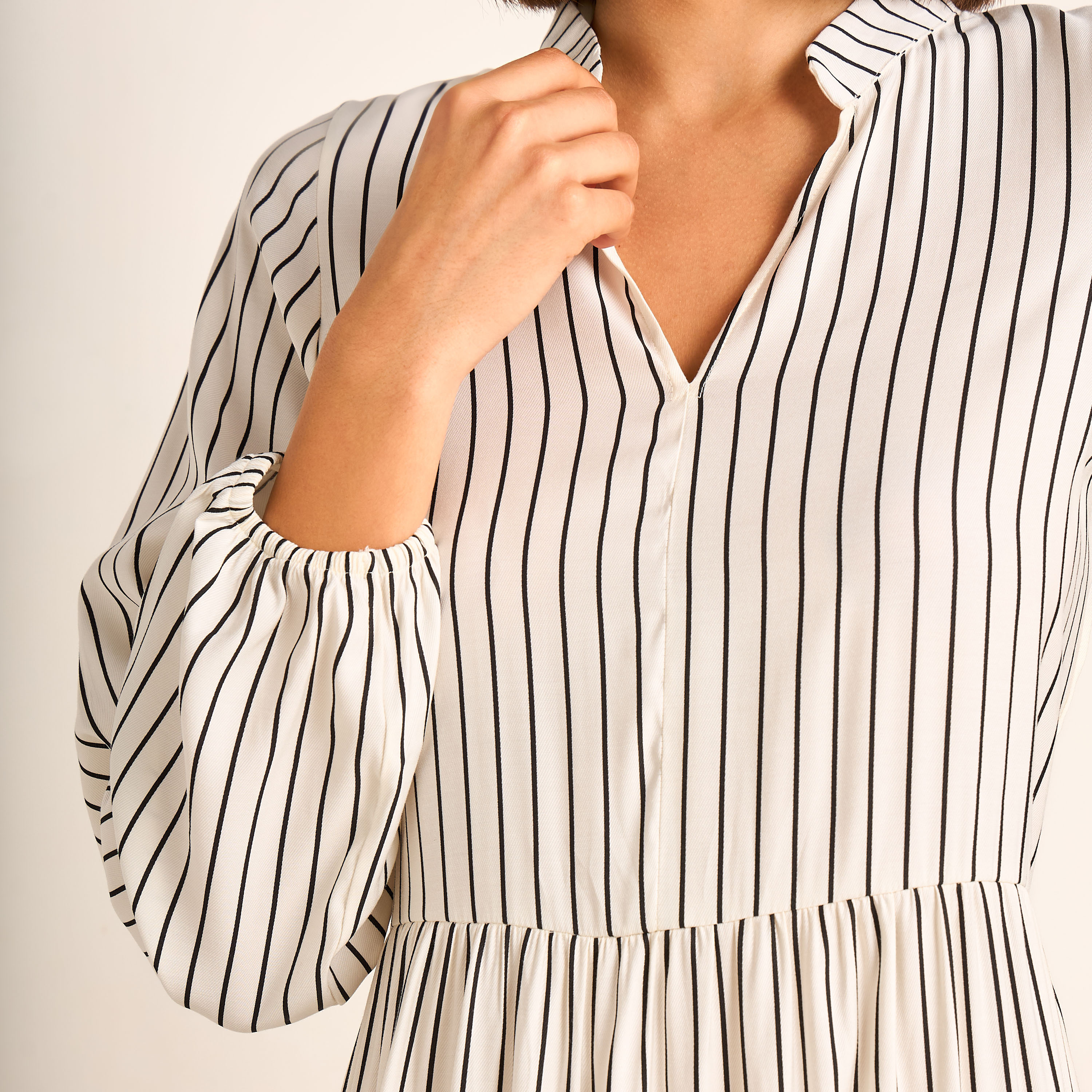 Aadaraya Night Gown Long Sleeves Striped-PROMO_SP_OM_2FOR16_110625-image-5
