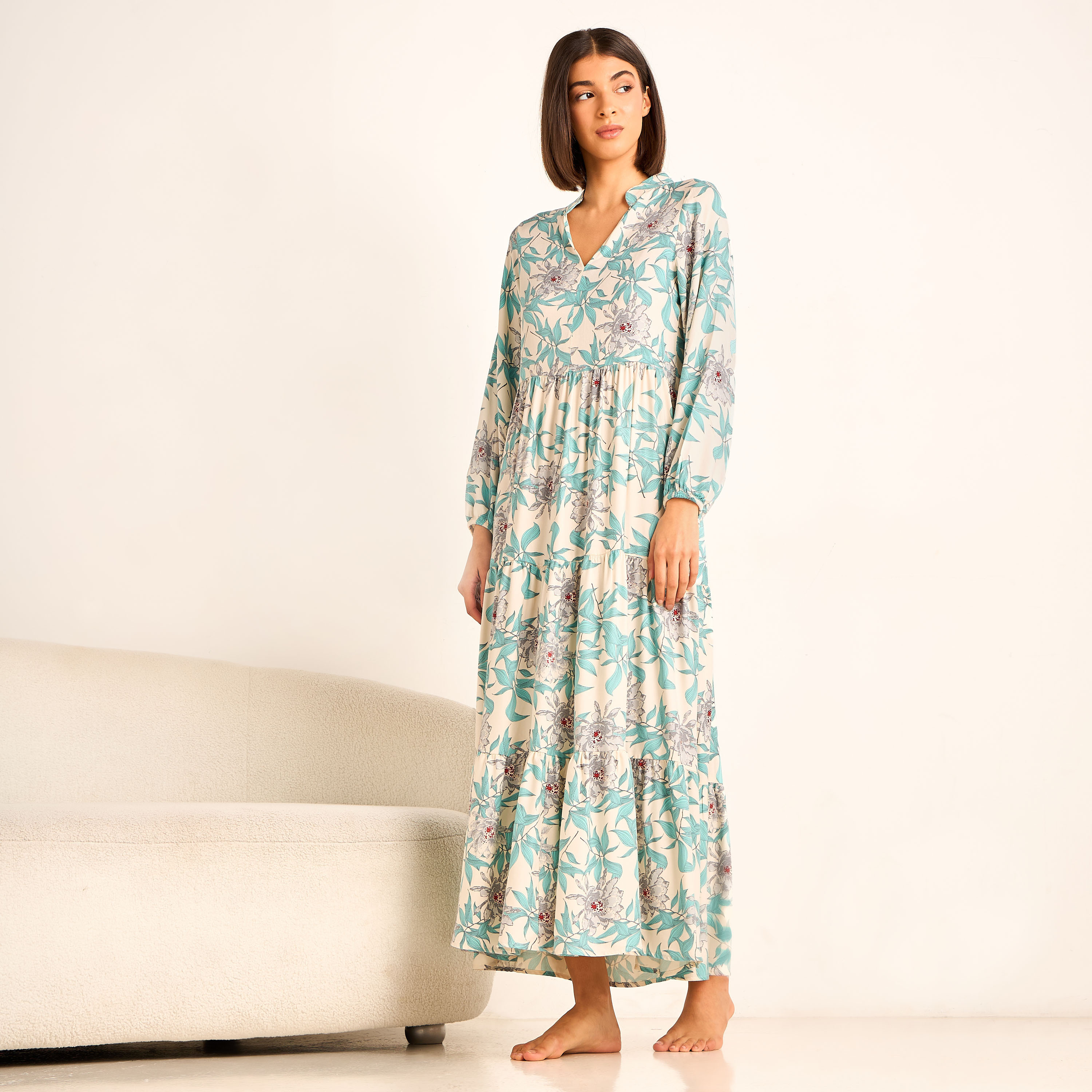 Aadaraya Night Gown Long Sleeves Floral Print-PROMO_SP_SA_BUNDLE_2FOR159_180925-image-2