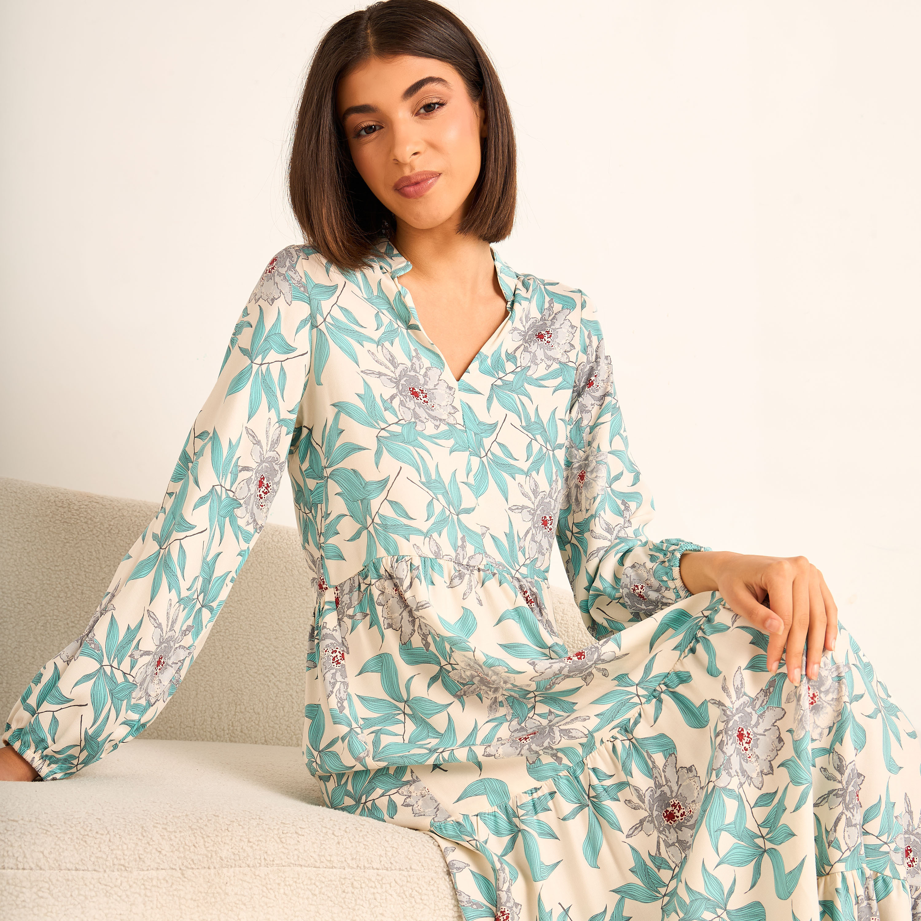 Aadaraya Night Gown Long Sleeves Floral Print-PROMO_SP_SA_BUNDLE_2FOR159_180925-image-5