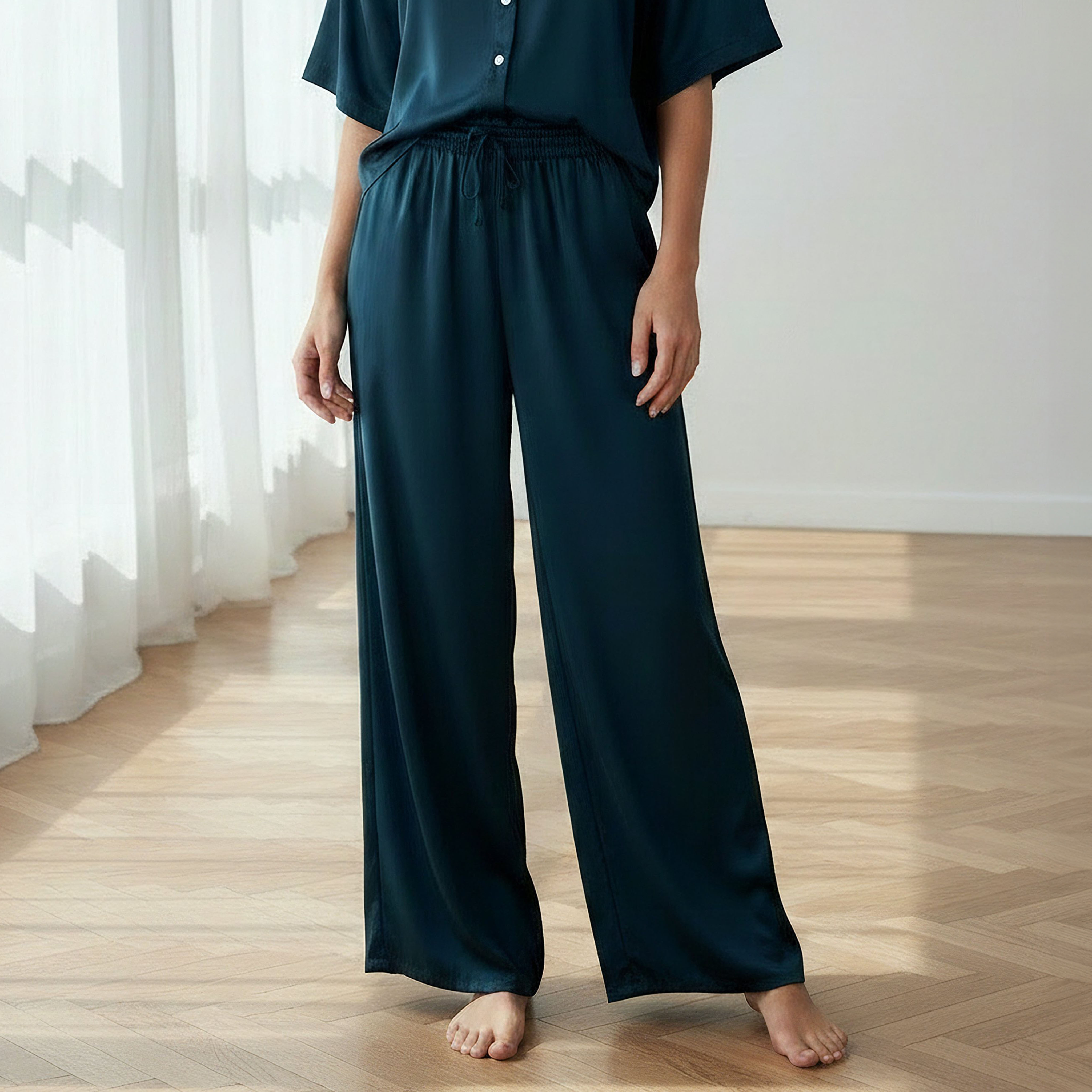 Aadaraya Pyjama Set Button-Down Shirt & Trousers-women-clothing-nightwear-pyjamas-longsets-image-4