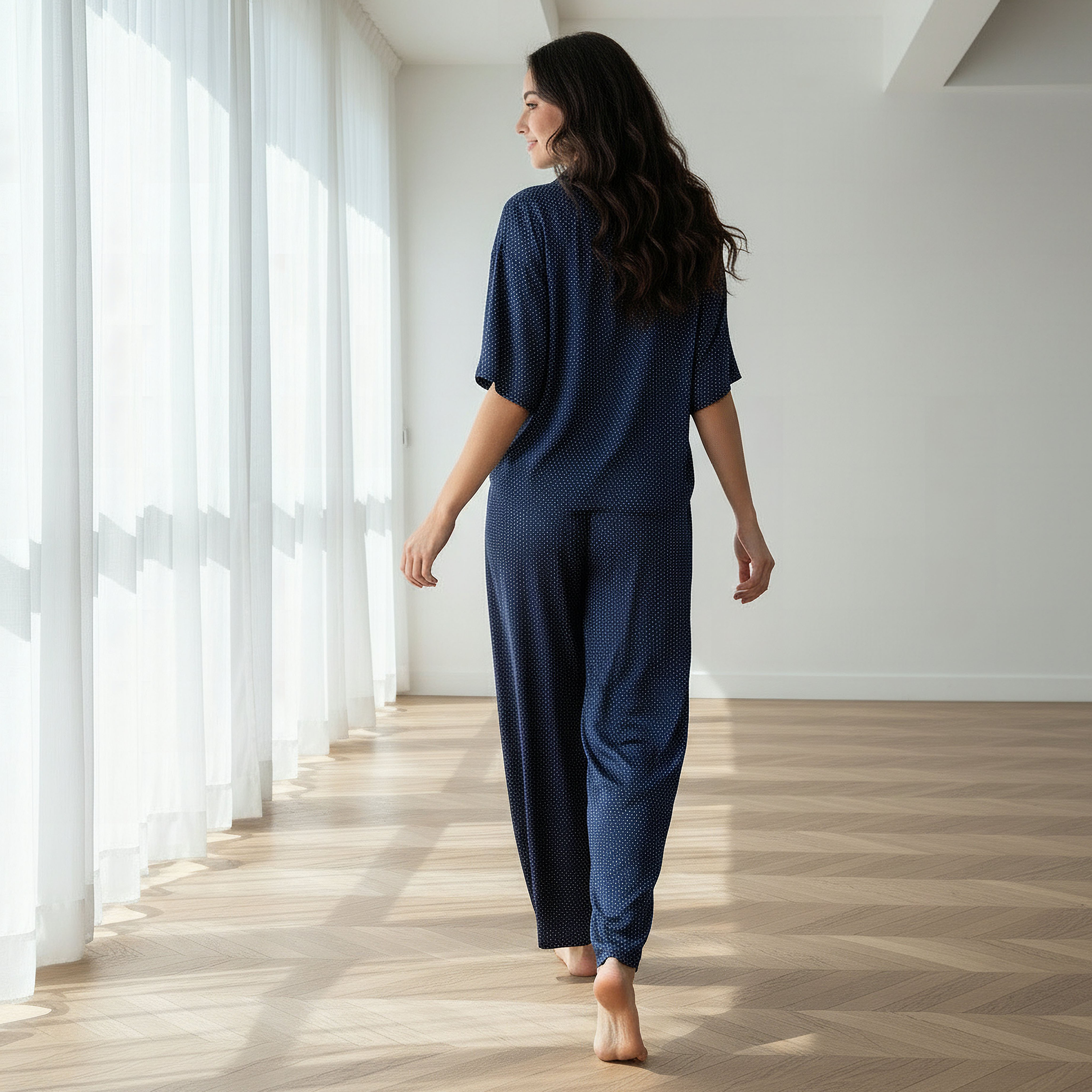 Aadaraya Pyjama Set Button-Down Shirt & Trousers-women-clothing-nightwear-pyjamas-longsets-image-3