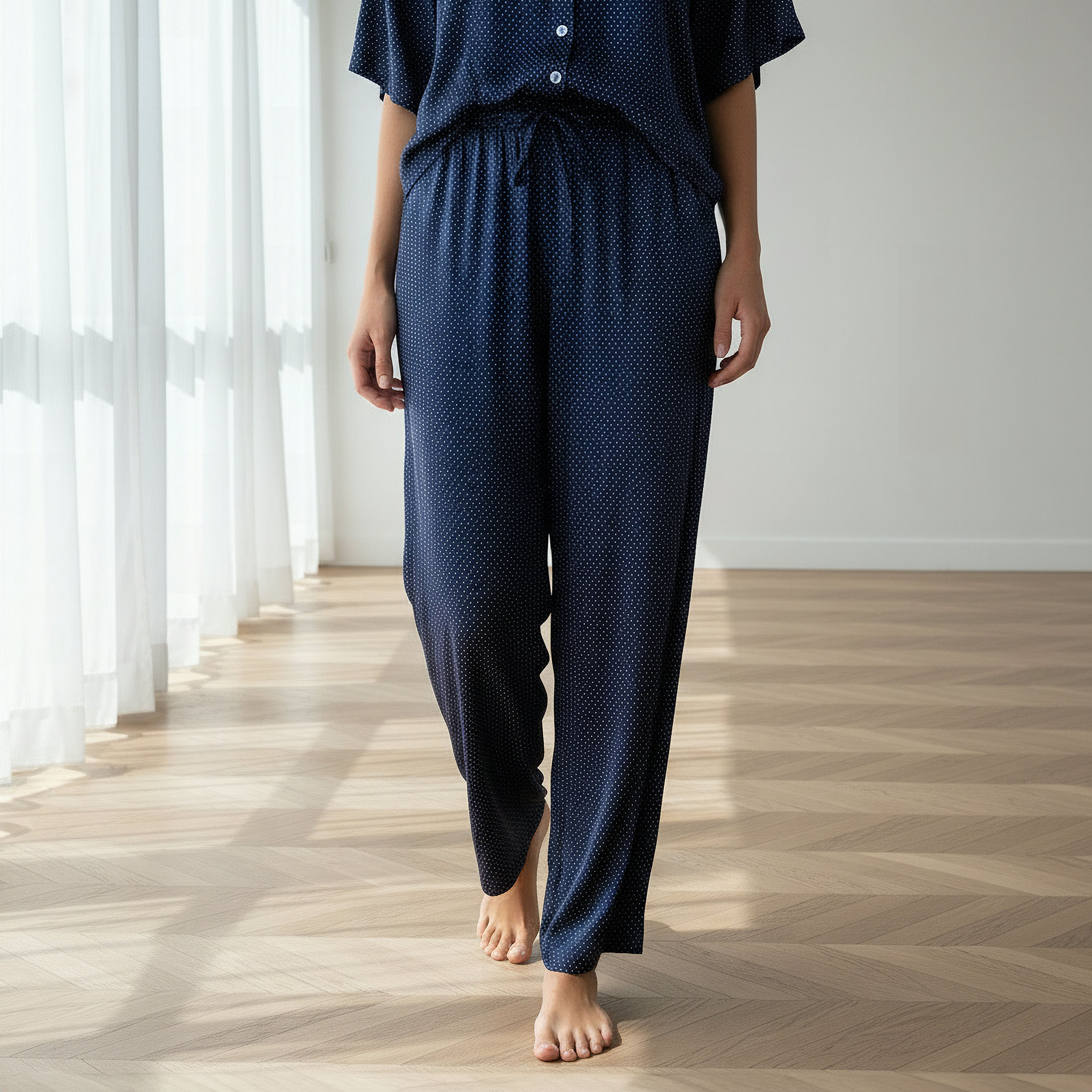Aadaraya Pyjama Set Button-Down Shirt & Trousers-women-clothing-nightwear-pyjamas-longsets-image-4