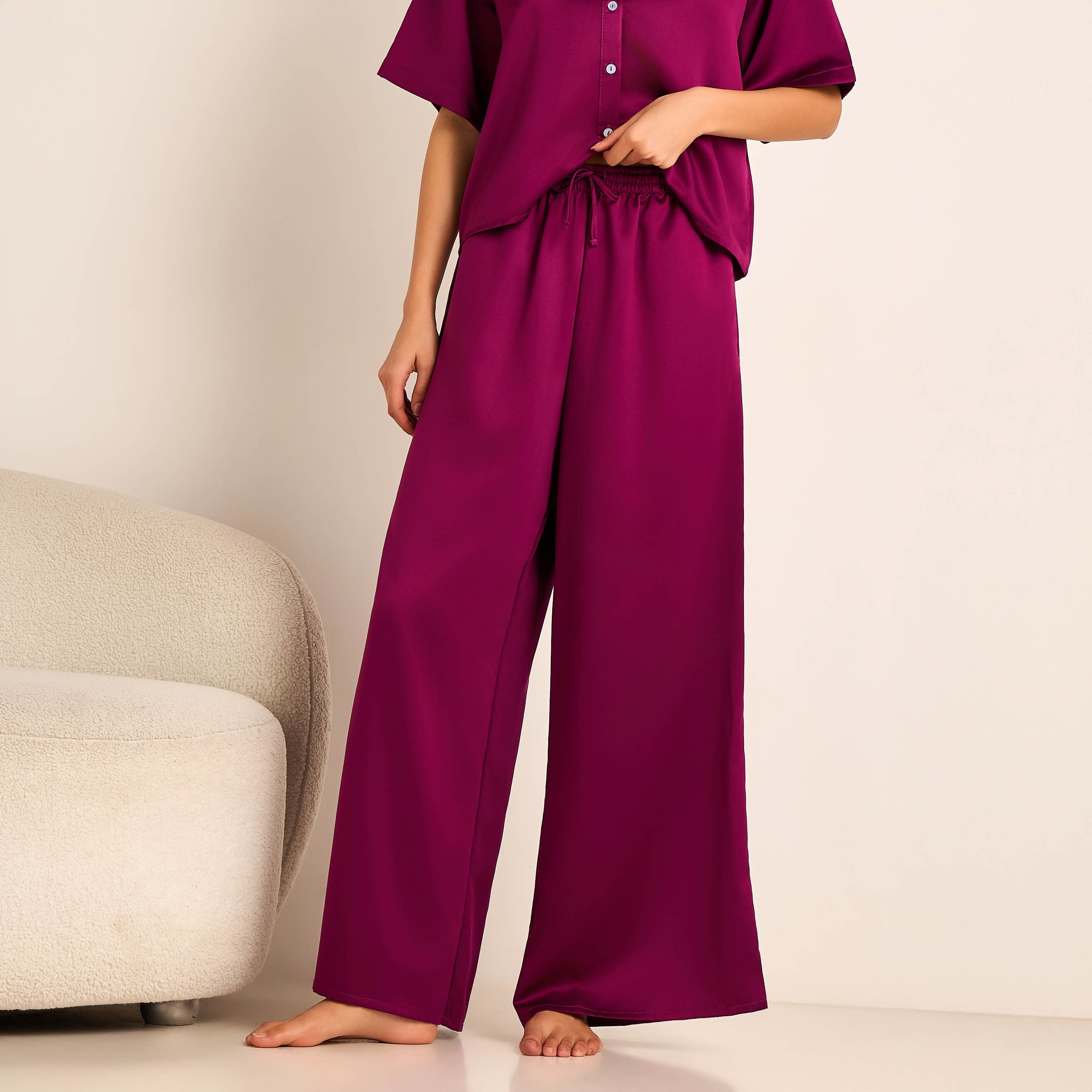 Aadaraya Pyjama Set Button-Down Shirt & Trousers-women-clothing-nightwear-pyjamas-longsets-image-4
