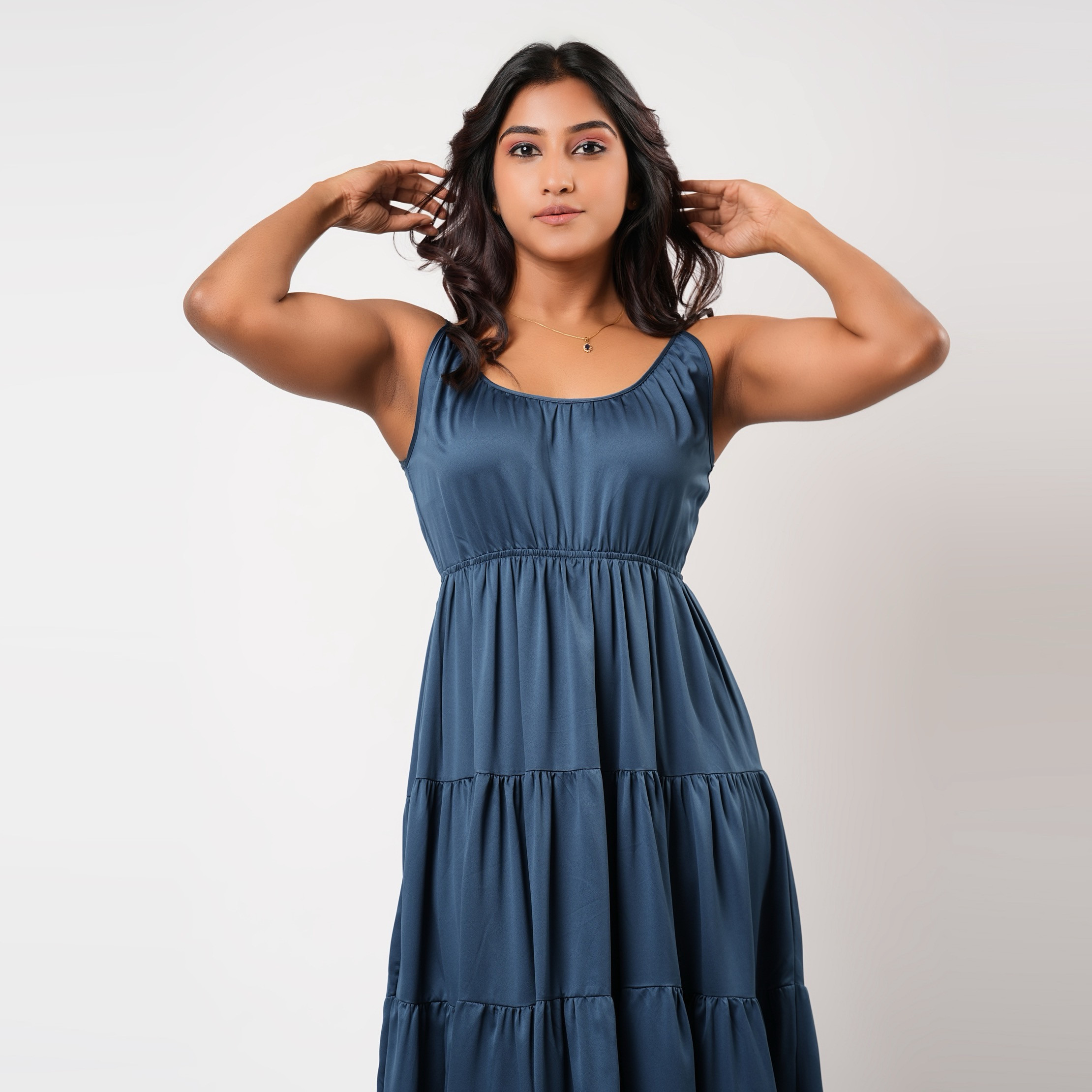 Aadaraya Sleeveless Tiered Maxi Night Gown-women-clothing-nightwear-nighties-image-3