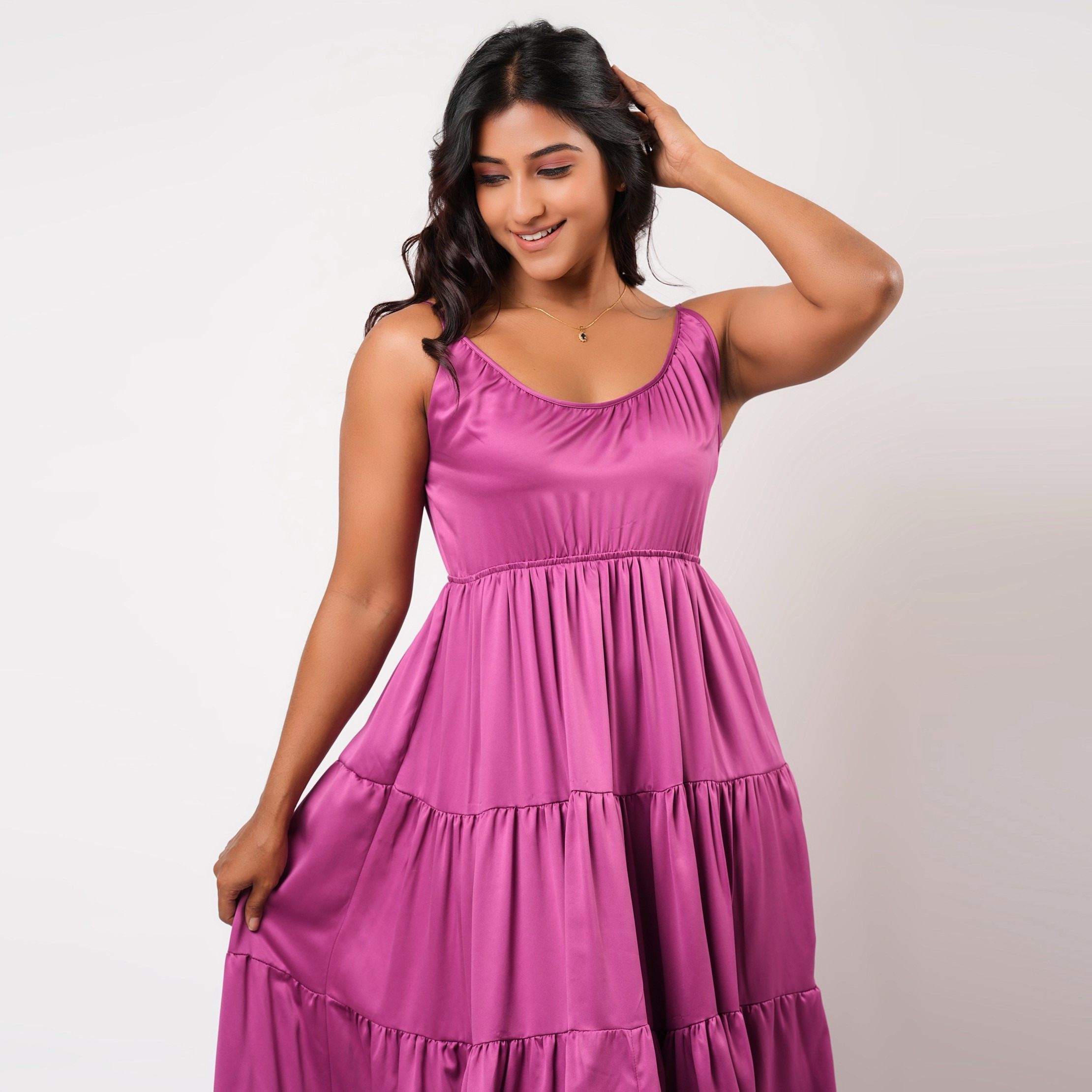 فستان نوم ماكسي بدون أكمام متعدد الطبقات من آدارايا-women-clothing-nightwear-nighties-image-5