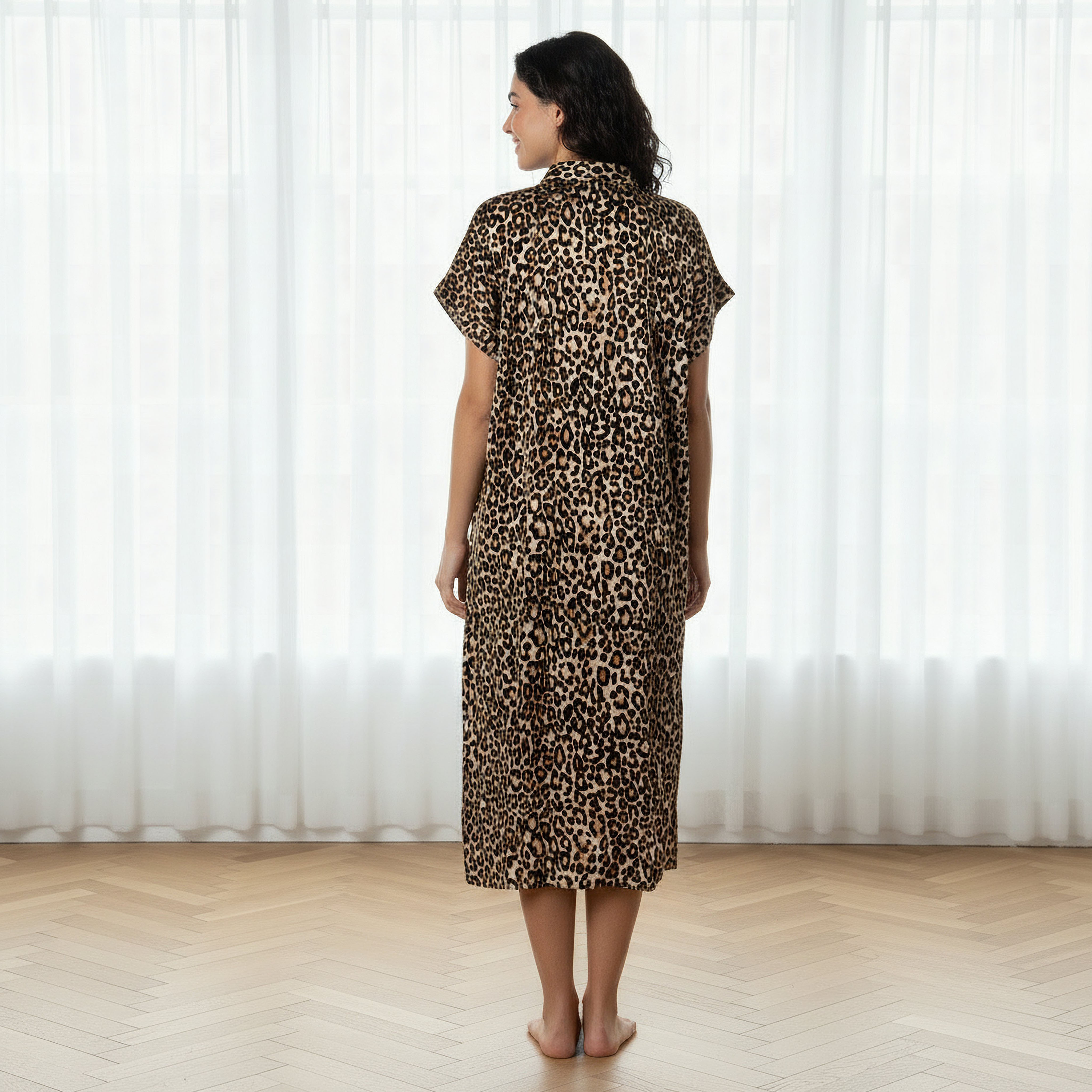 Aadaraya Night Dress Short Sleeve Animal Print-PROMO_SP_OM_2FOR16_110625-image-3