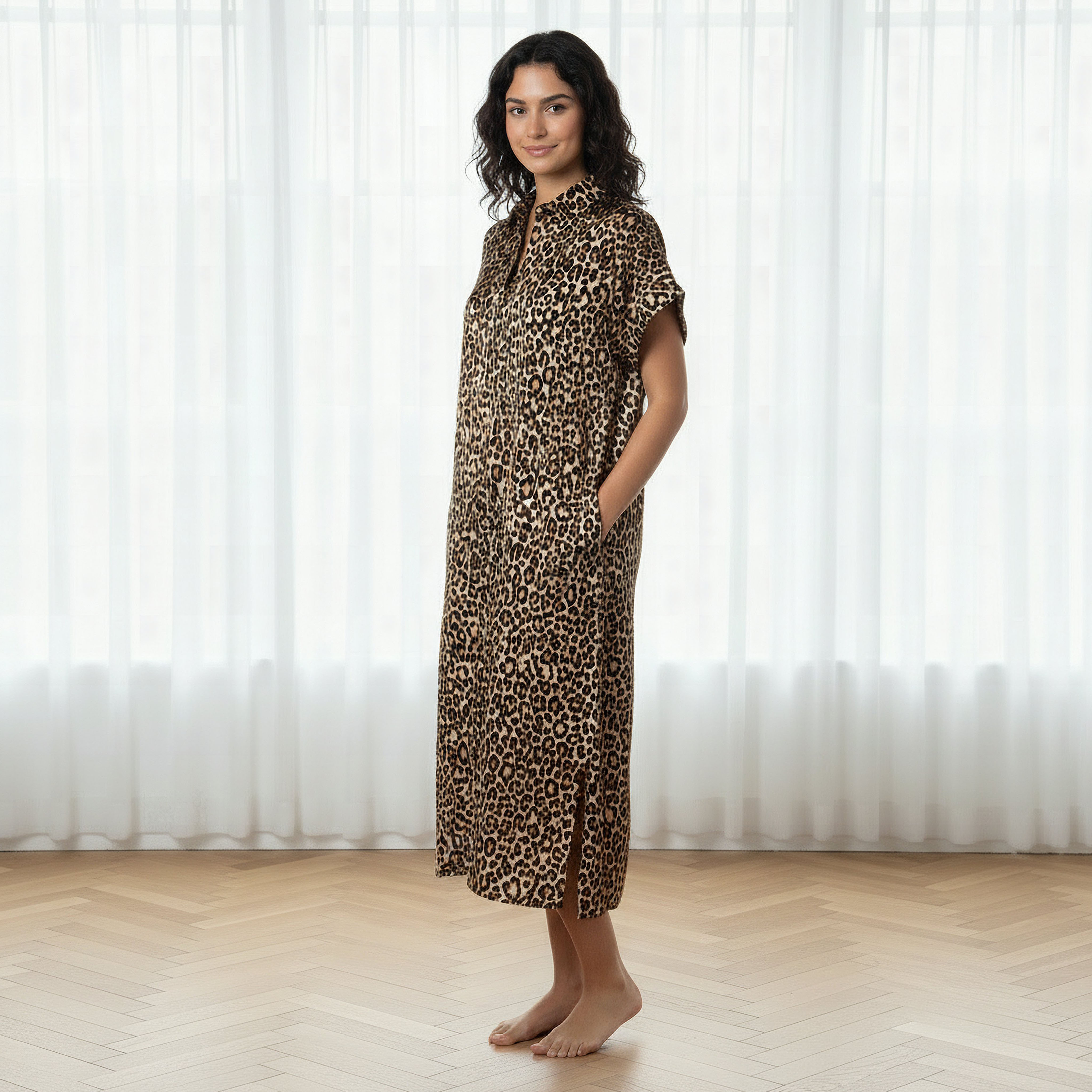 Aadaraya Night Dress Short Sleeve Animal Print-PROMO_SP_OM_2FOR16_110625-image-5