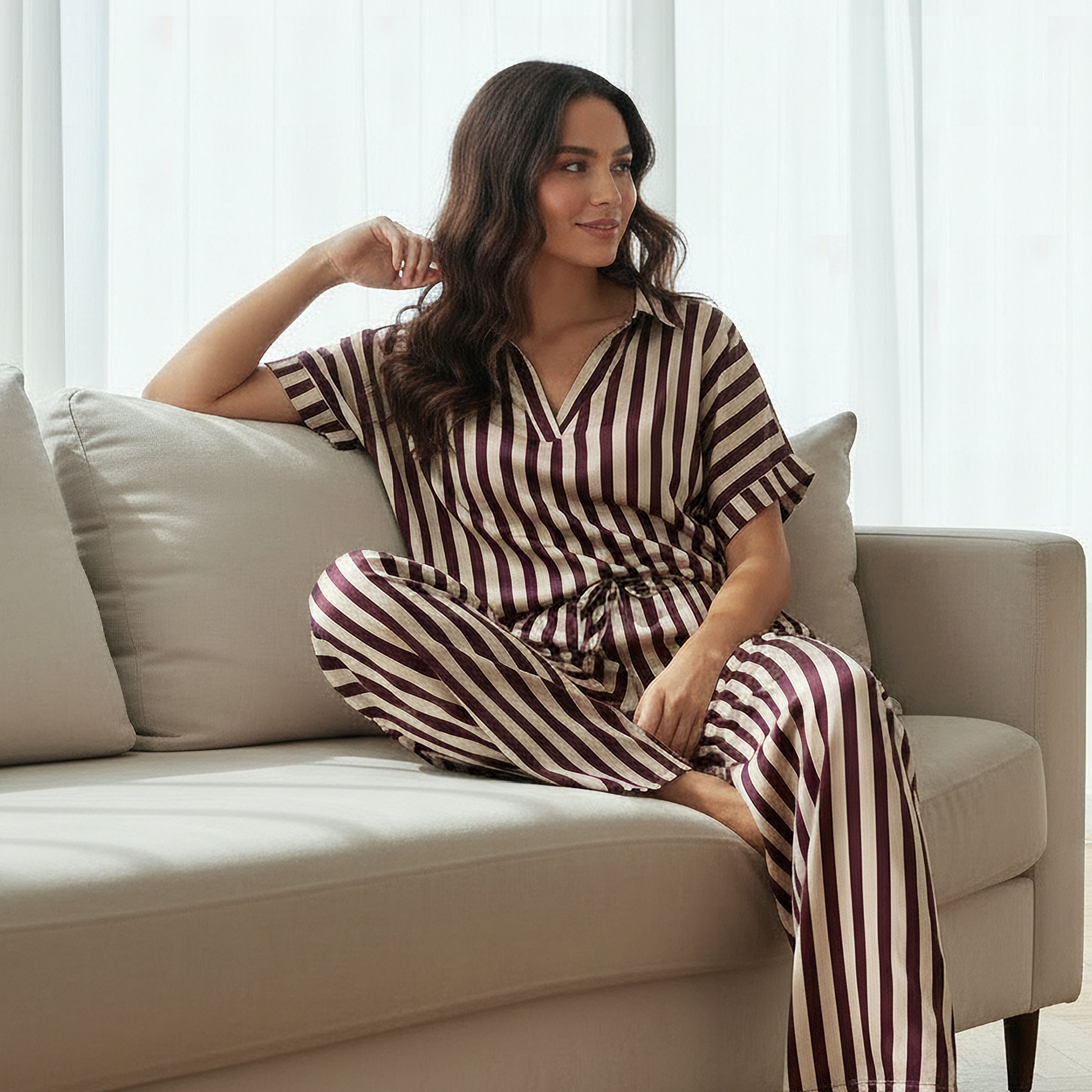 Pyjama Set Top & Wide Leg Bottom-women-clothing-nightwear-pyjamas-longsets-image-2