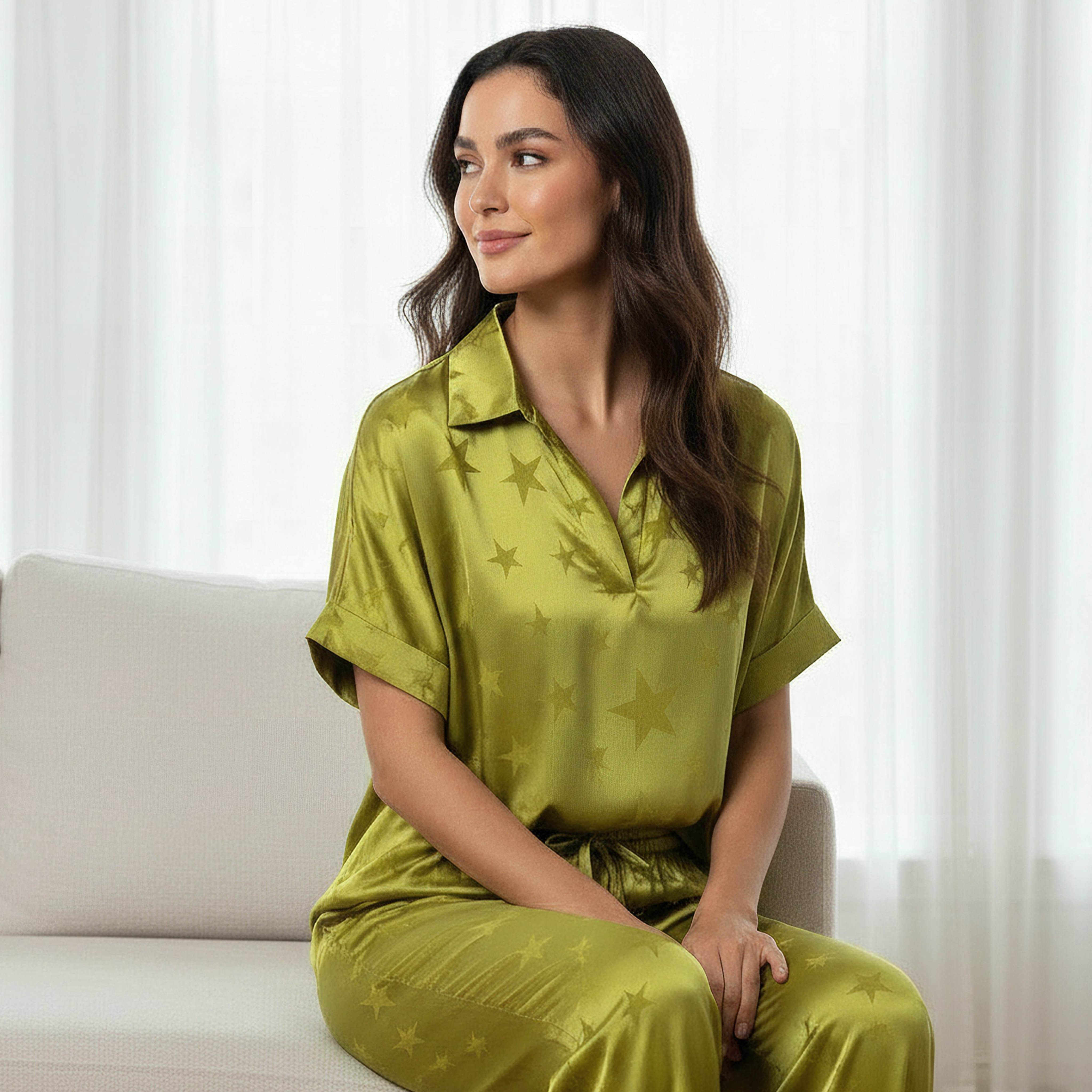 Pyjama Set Top & Wide Leg Bottom-women-clothing-nightwear-pyjamas-longsets-image-2