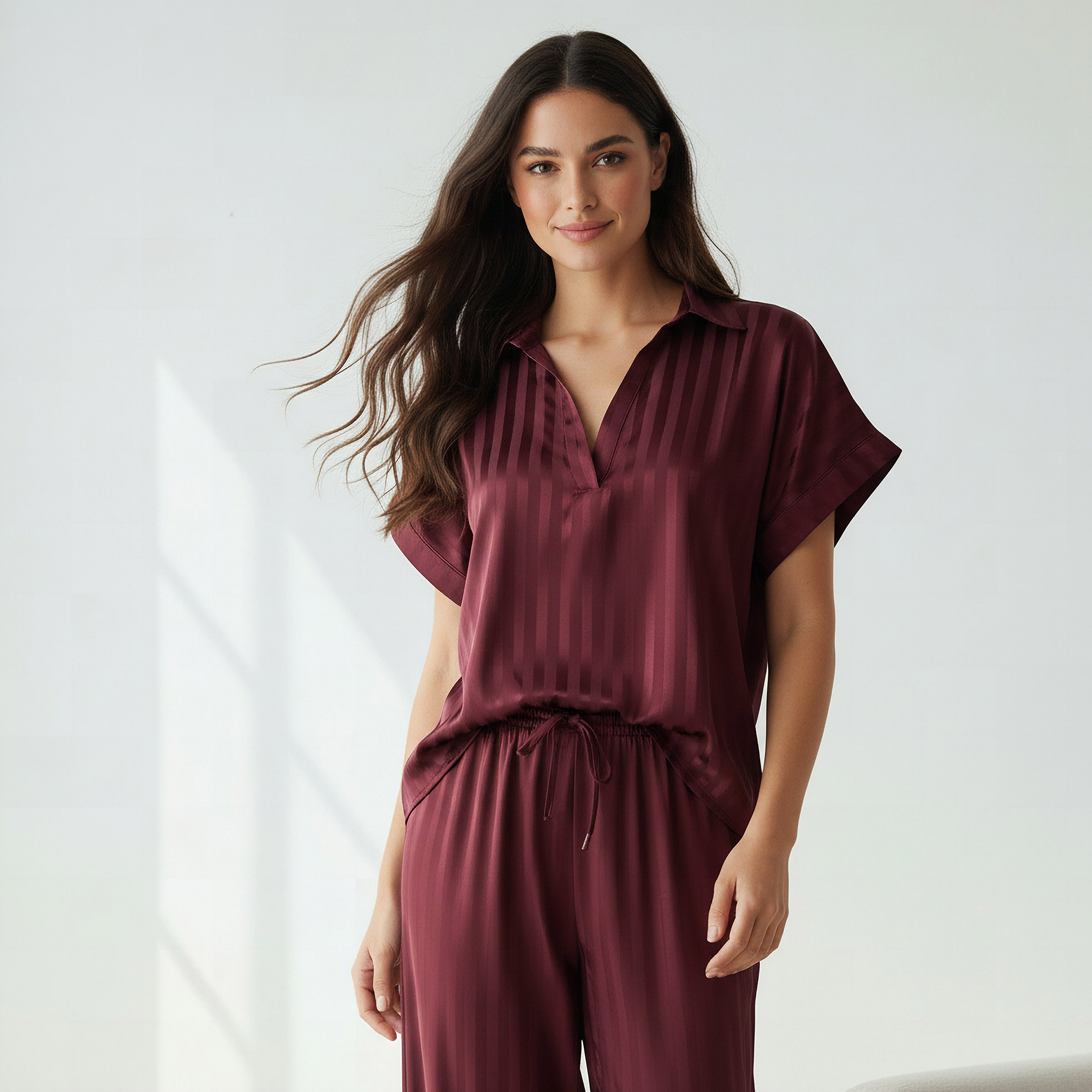 Pyjama Set Top & Wide Leg Bottom-women-clothing-nightwear-pyjamas-longsets-image-2