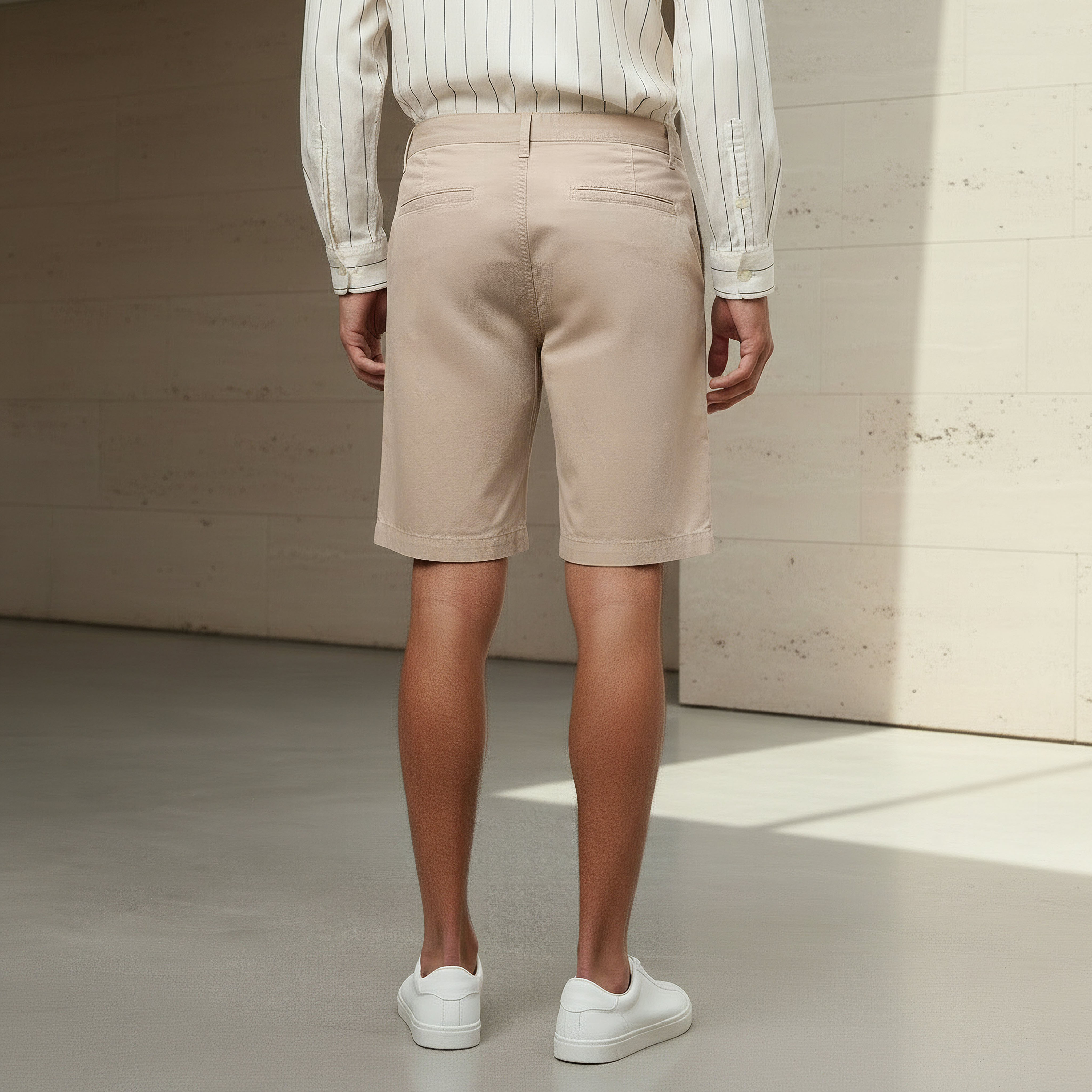 Men Slim Fit Shorts with Cotton Fabric-men-clothing-bottoms-shorts-image-4