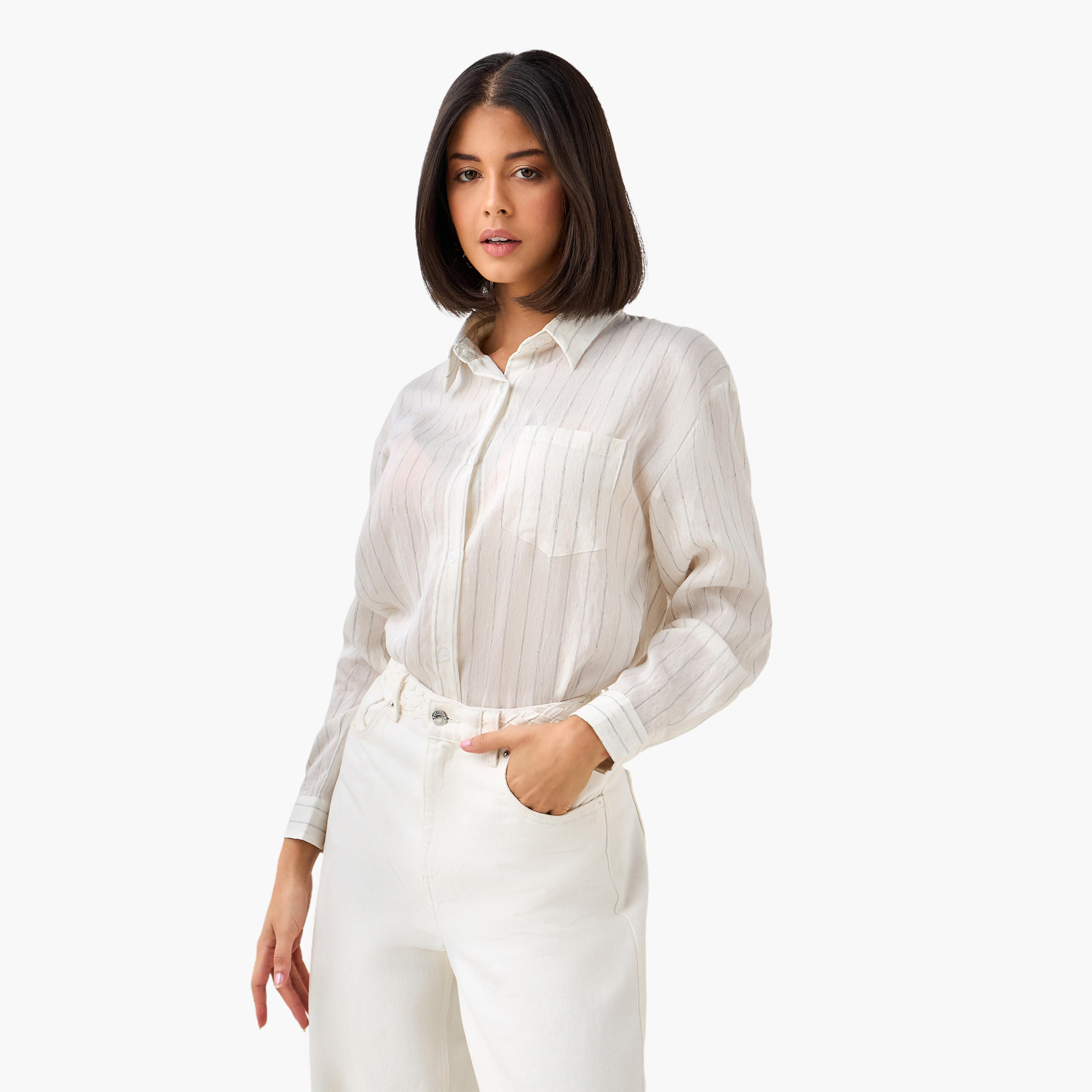 Long Line High Low Stripes Shirt-women-clothing-shirtsandblouses-shirts-image-3