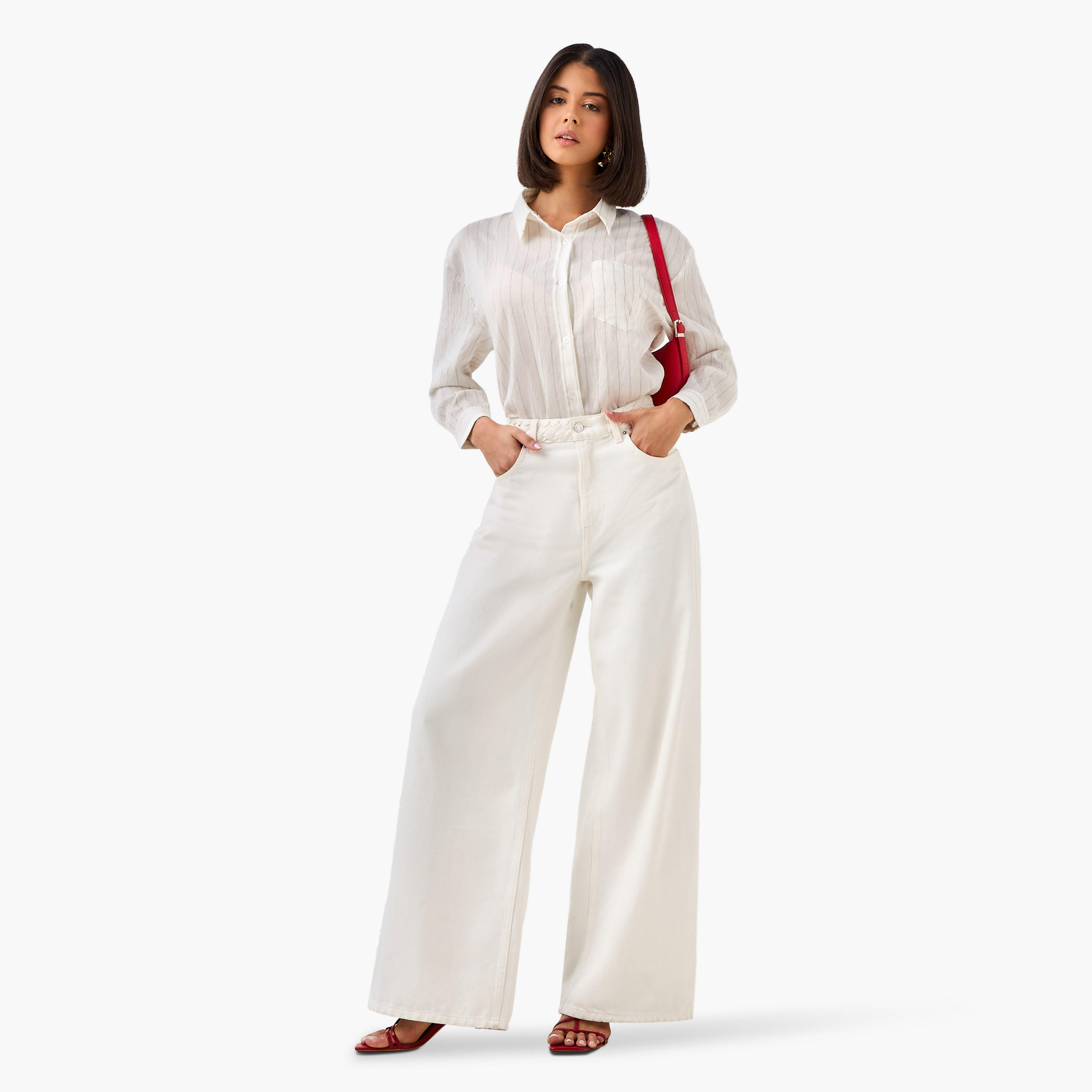 Long Line High Low Stripes Shirt-women-clothing-shirtsandblouses-shirts-image-4