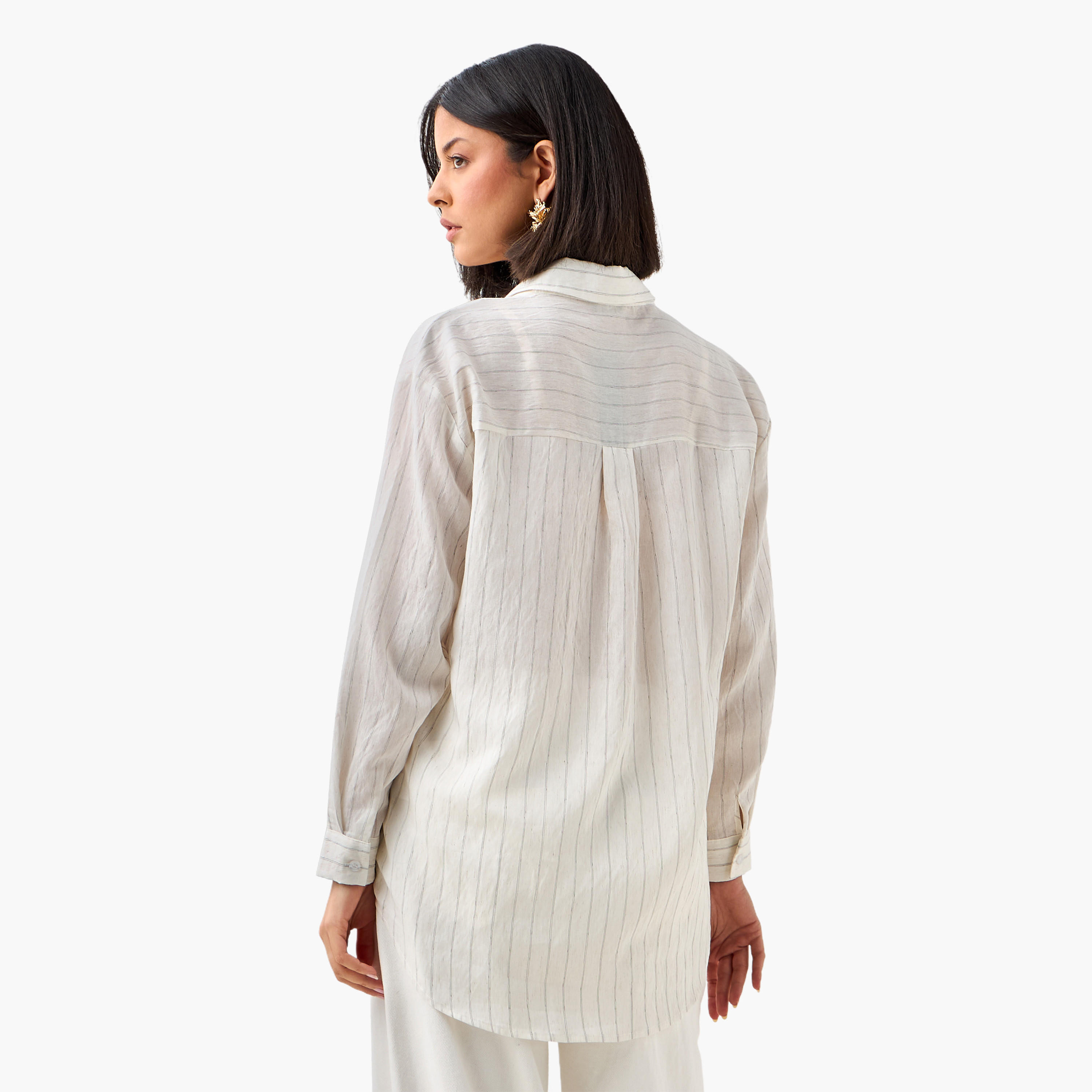 Long Line High Low Stripes Shirt-women-clothing-shirtsandblouses-shirts-image-5