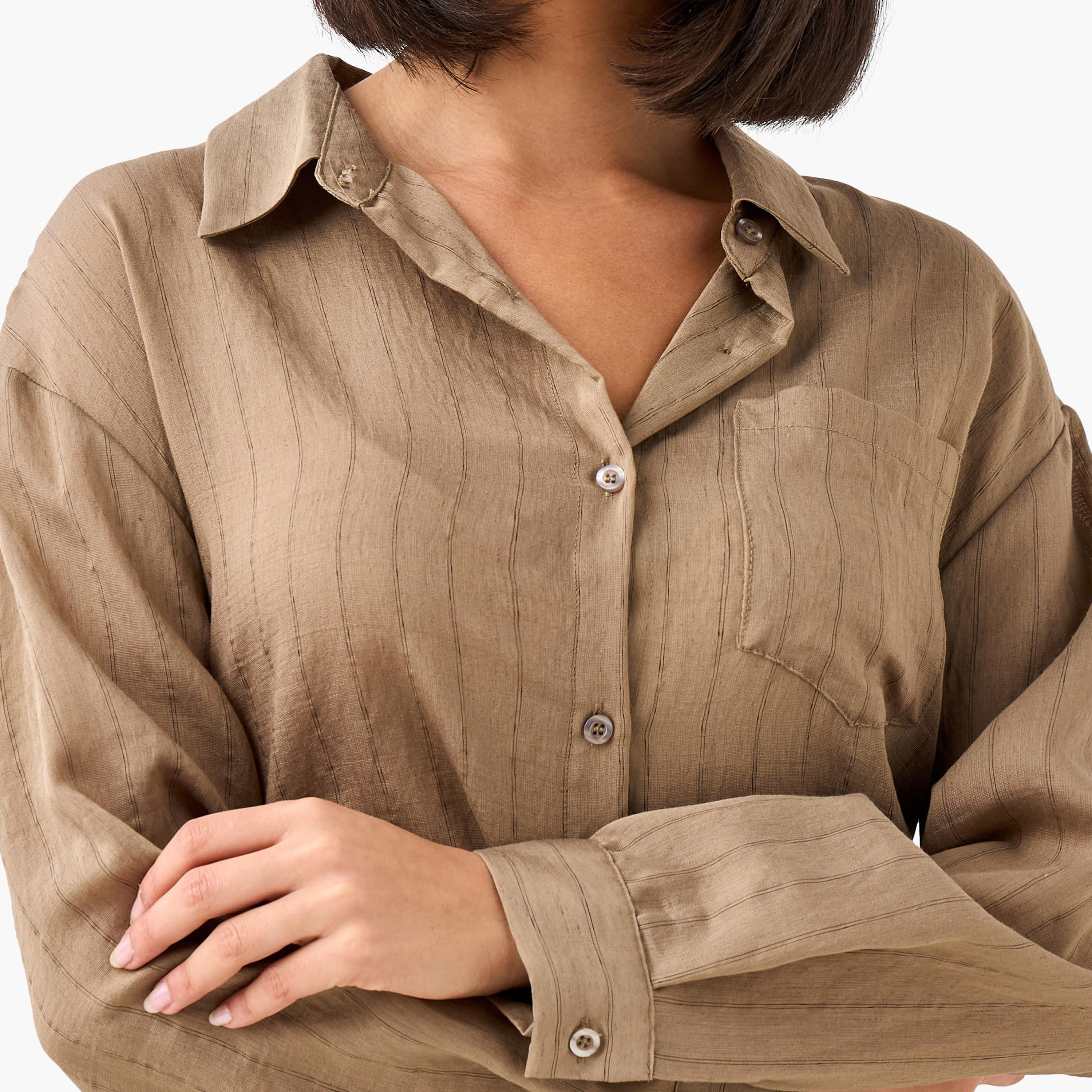 Long Line High Low Stripes Shirt-women-clothing-shirtsandblouses-shirts-image-6