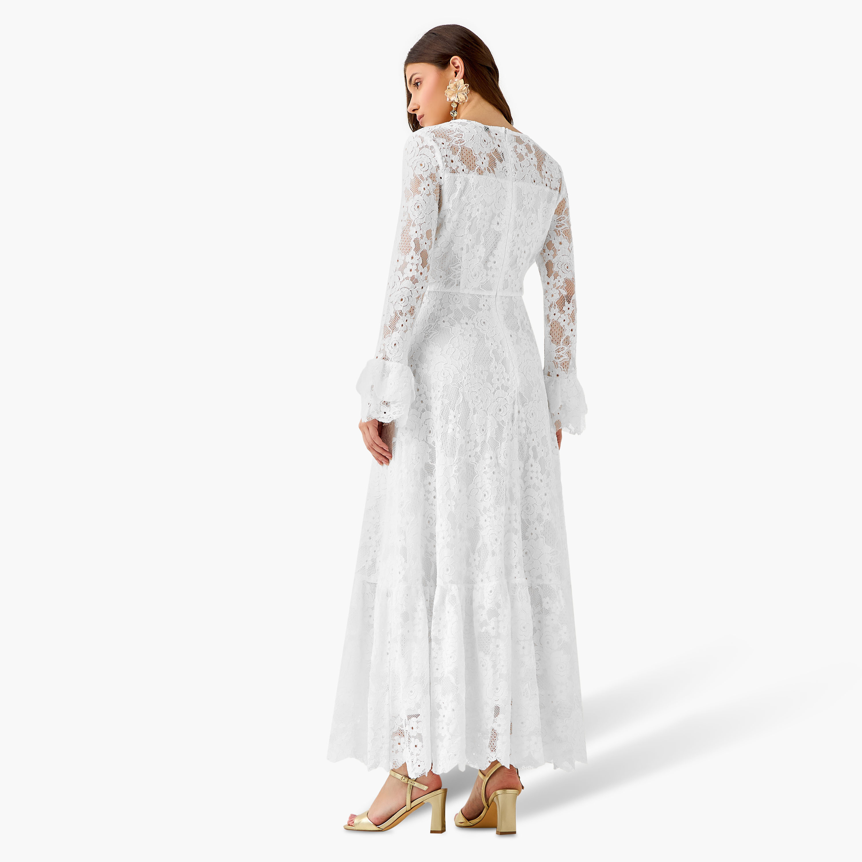 Lace Women Dress with Bell Sleeves-women-clothing-dresses-image-5
