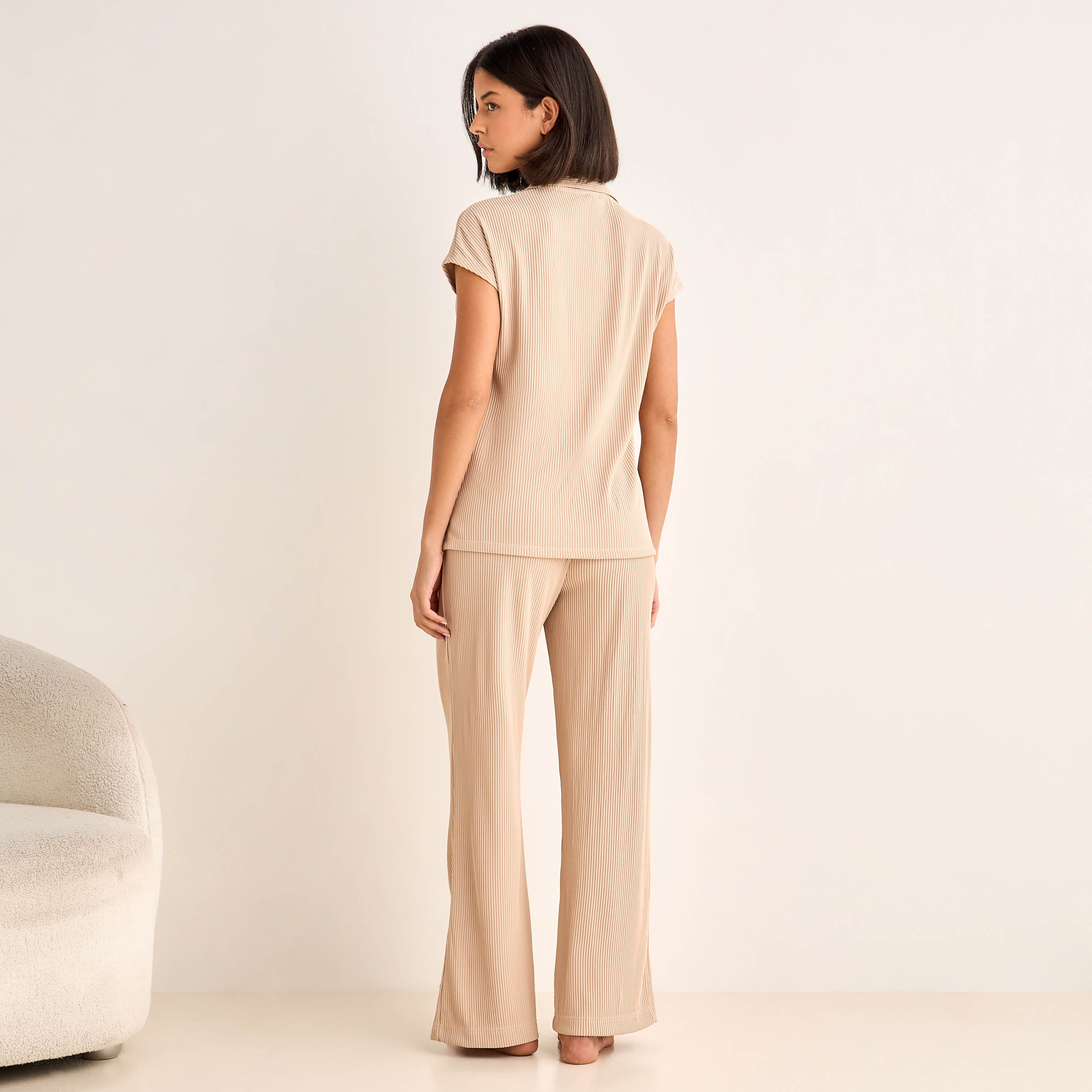 Textured Knit Top and Bottom Co-ord set-women-clothing-coordsets-image-5