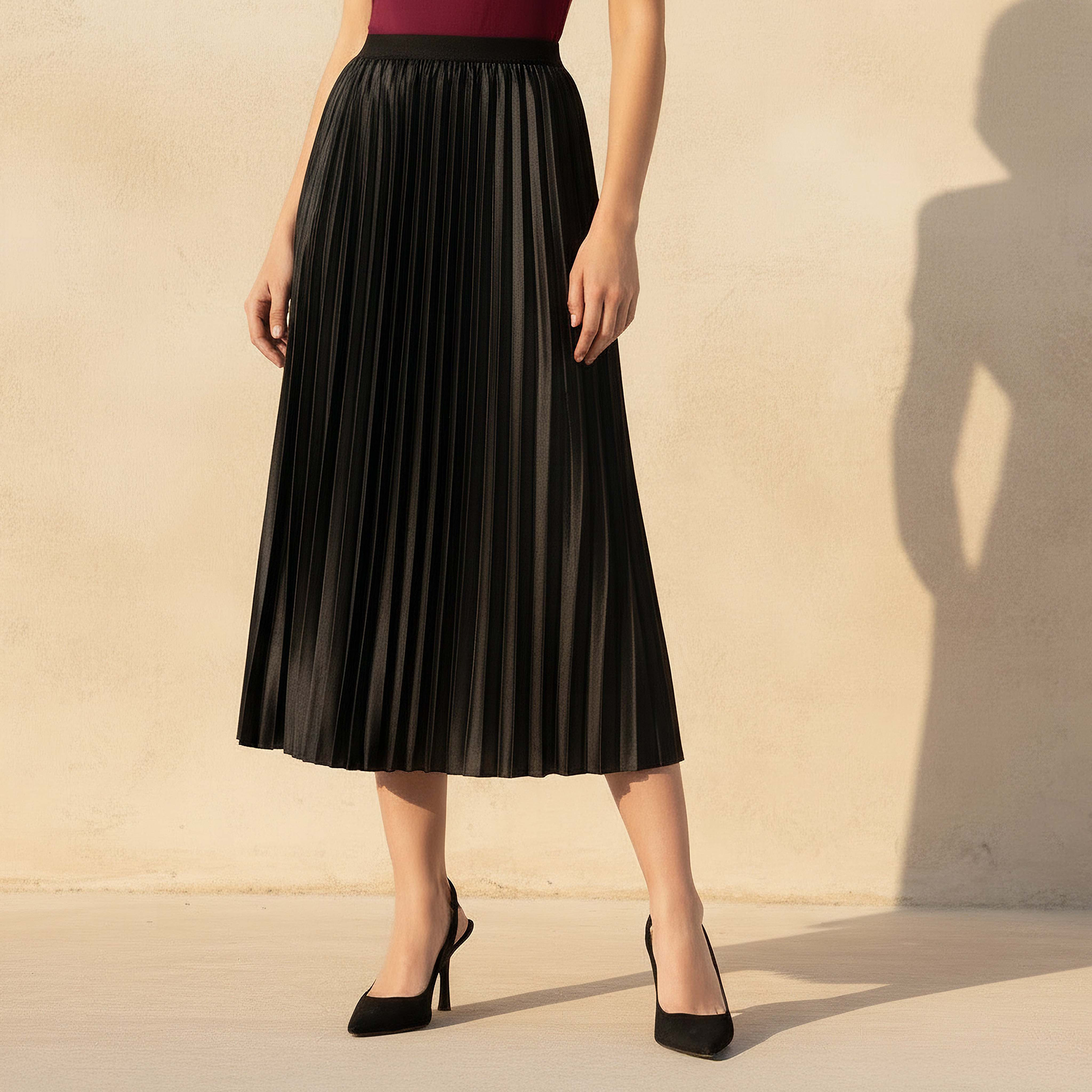 Pleated Midi Skirt-women-clothing-bottoms-skirts-image-1