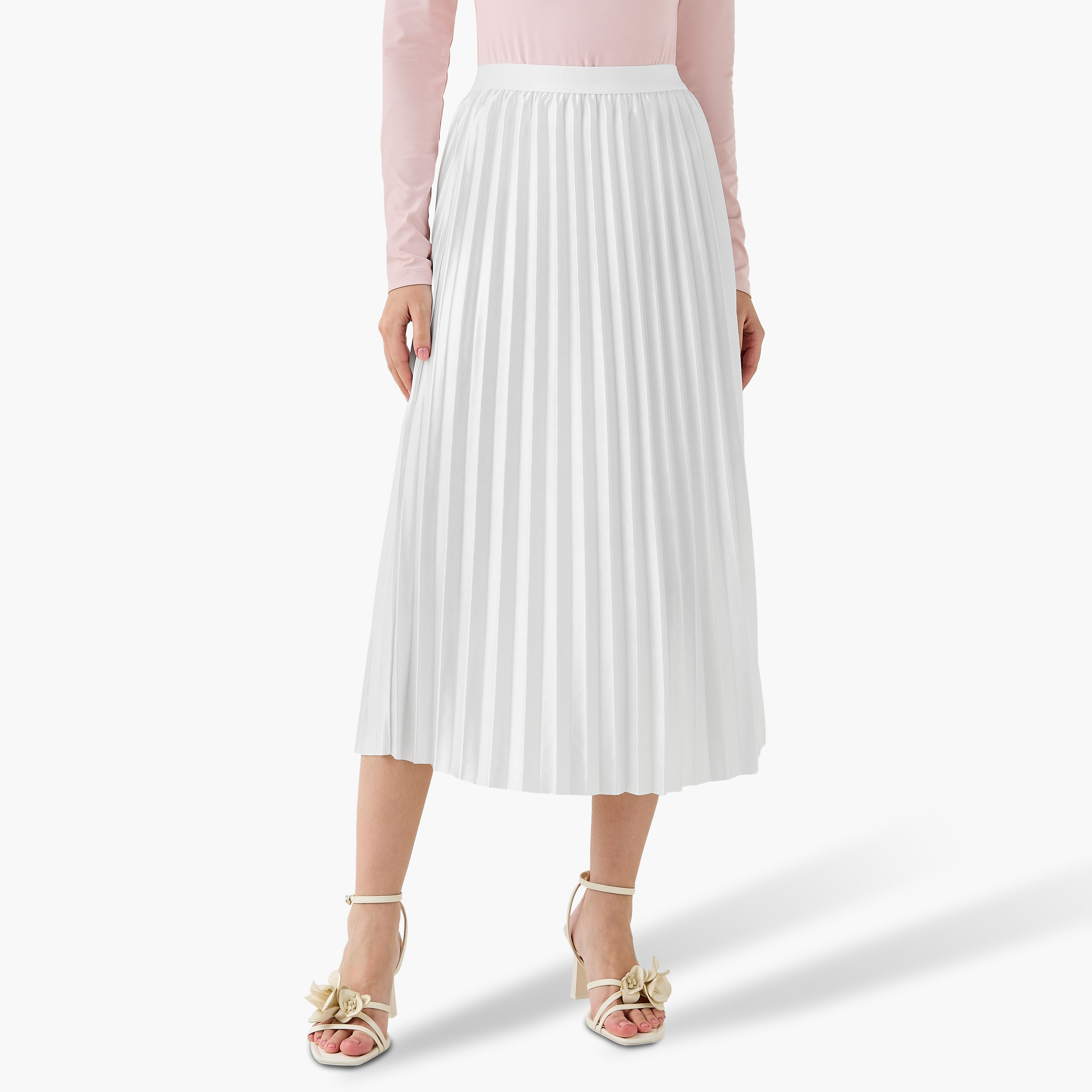 Pleated Midi Skirt-women-clothing-bottoms-skirts-image-3
