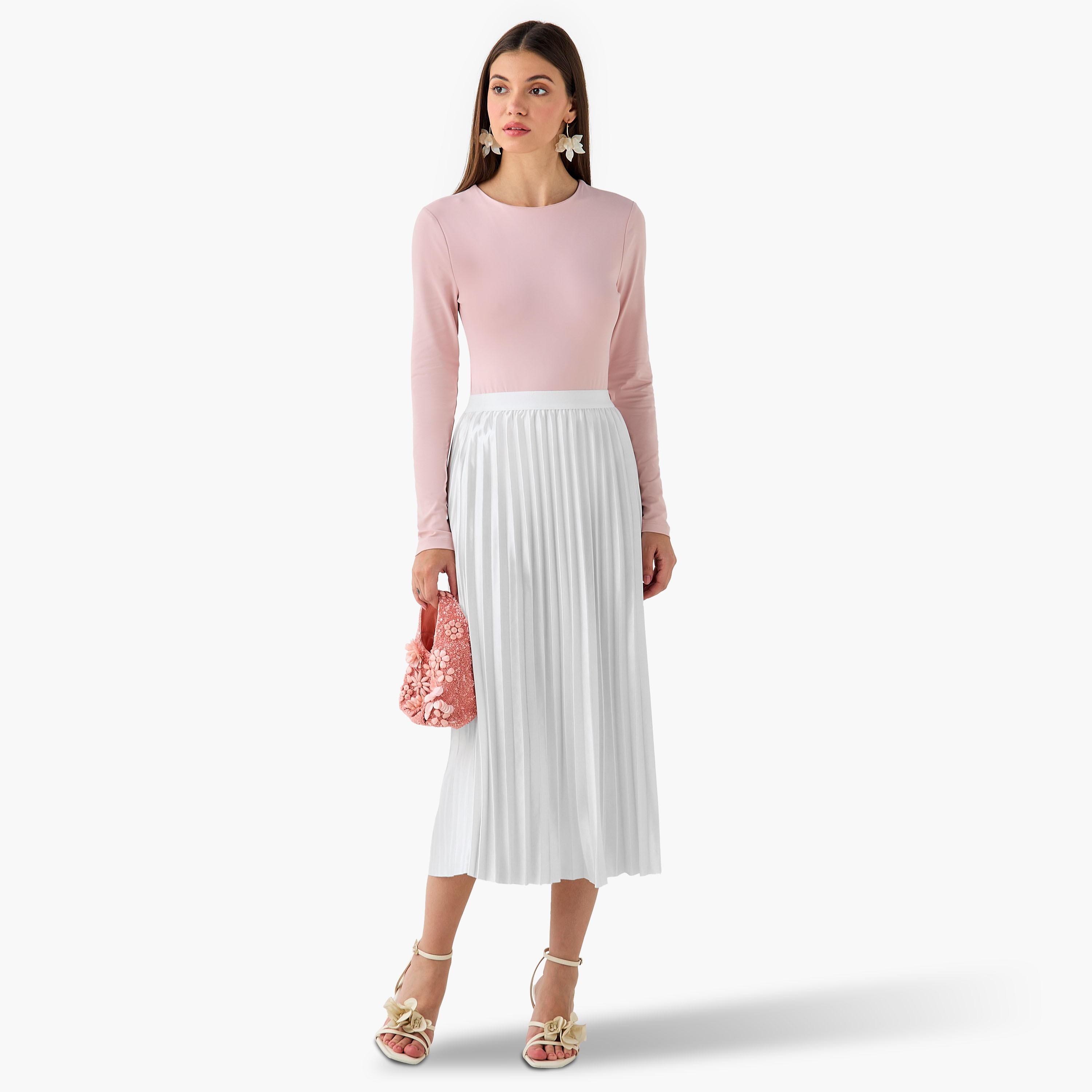 Pleated Midi Skirt-women-clothing-bottoms-skirts-image-4