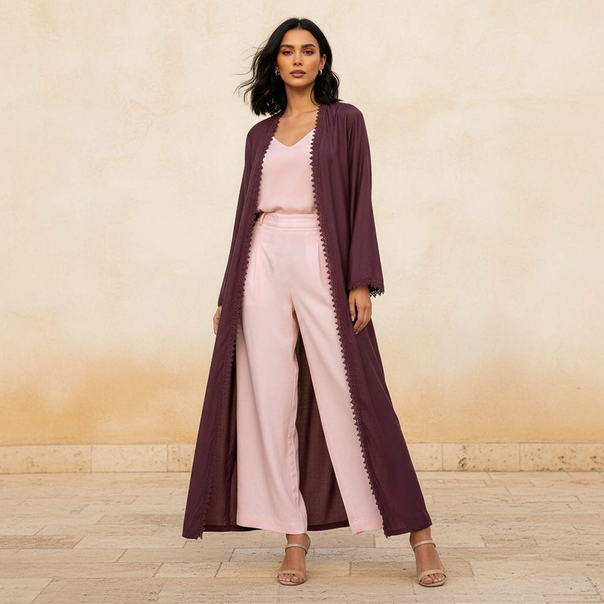 كارديجان طويل مزين بتفاصيل دانتيل من فاف من سبلاش-women-clothing-shirtsandblouses-blouses-image-1