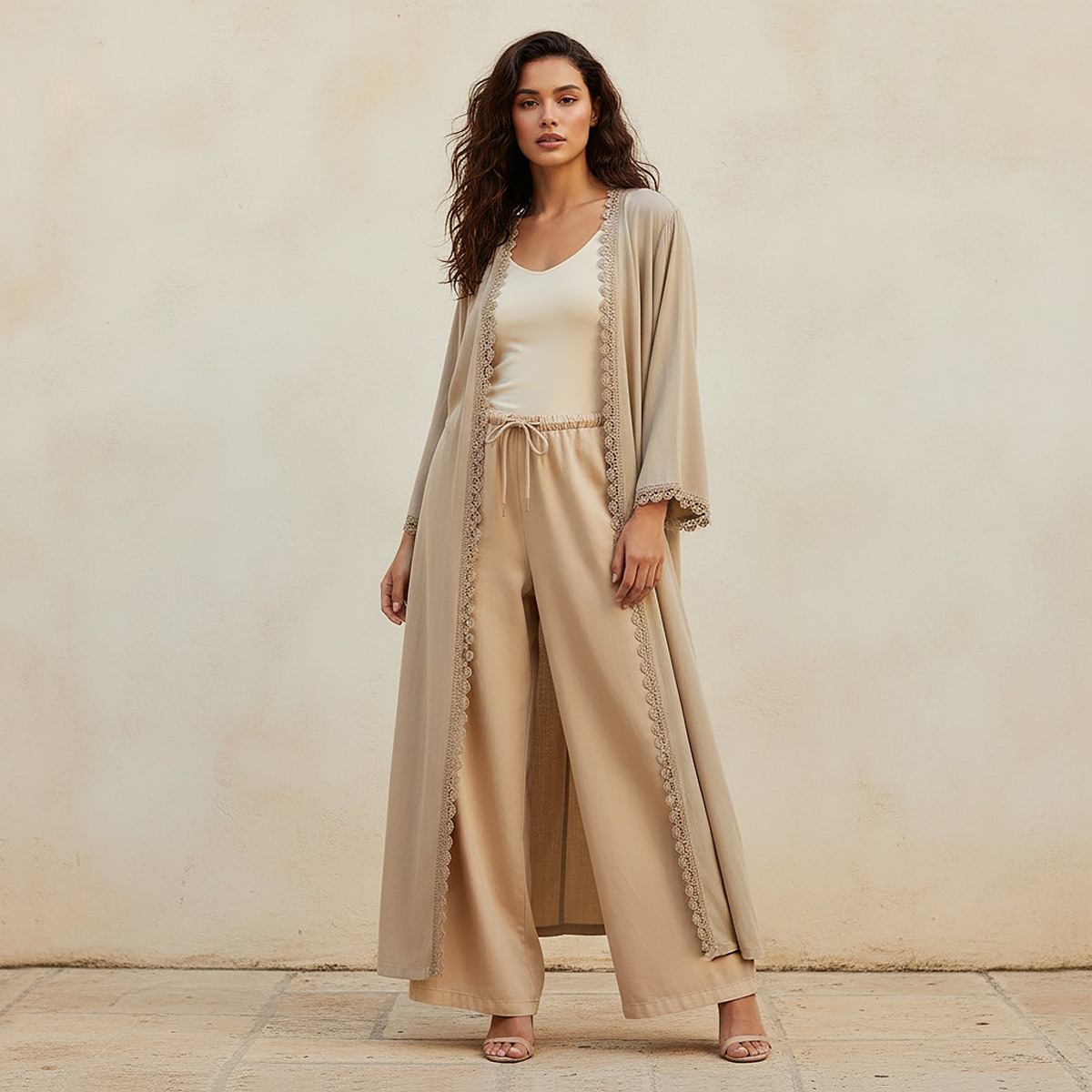 كارديجان طويل مزين بتفاصيل دانتيل من فاف من سبلاش-women-clothing-shirtsandblouses-blouses-image-1