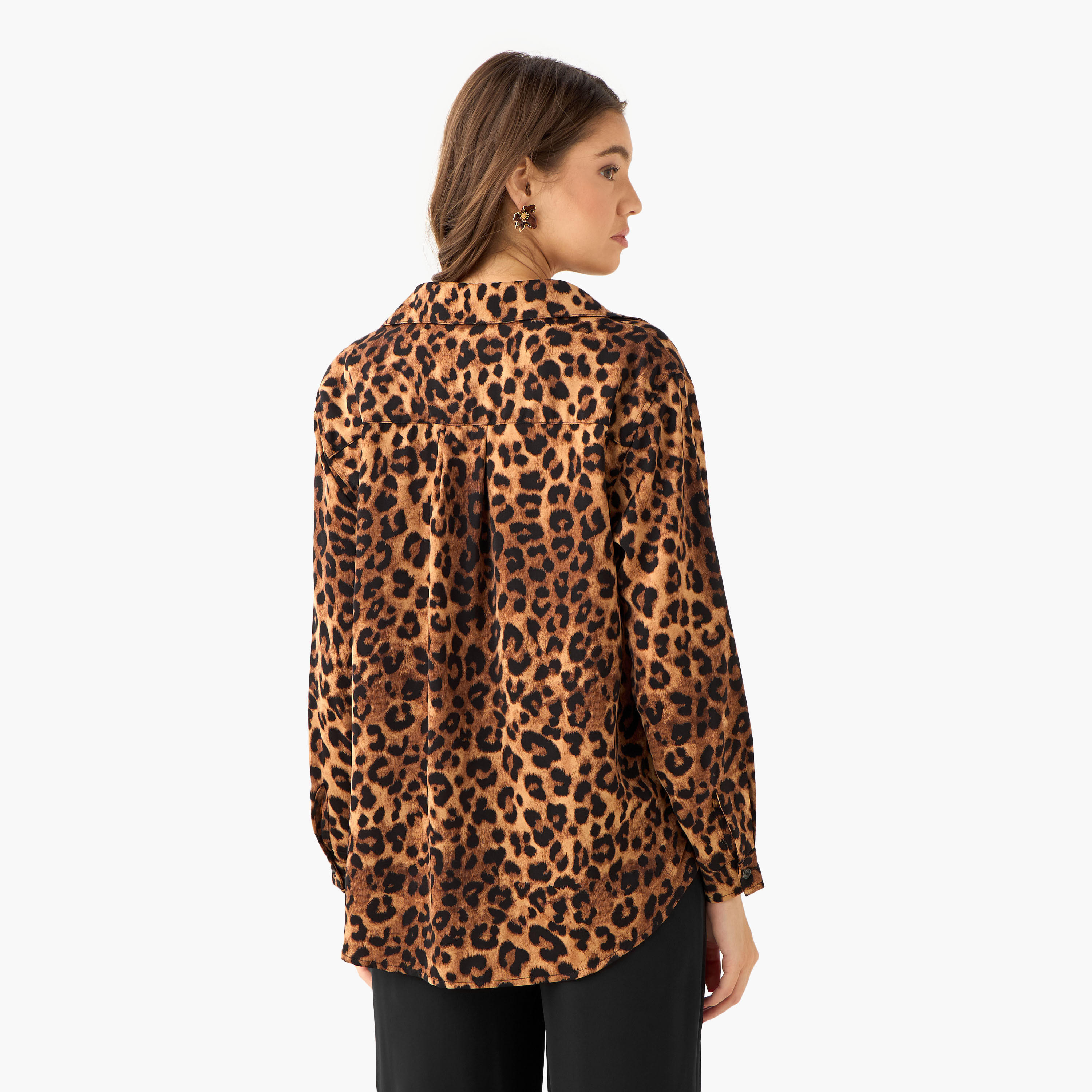Shirt with Animal Print and High-Low Hem-women-clothing-shirtsandblouses-shirts-image-4