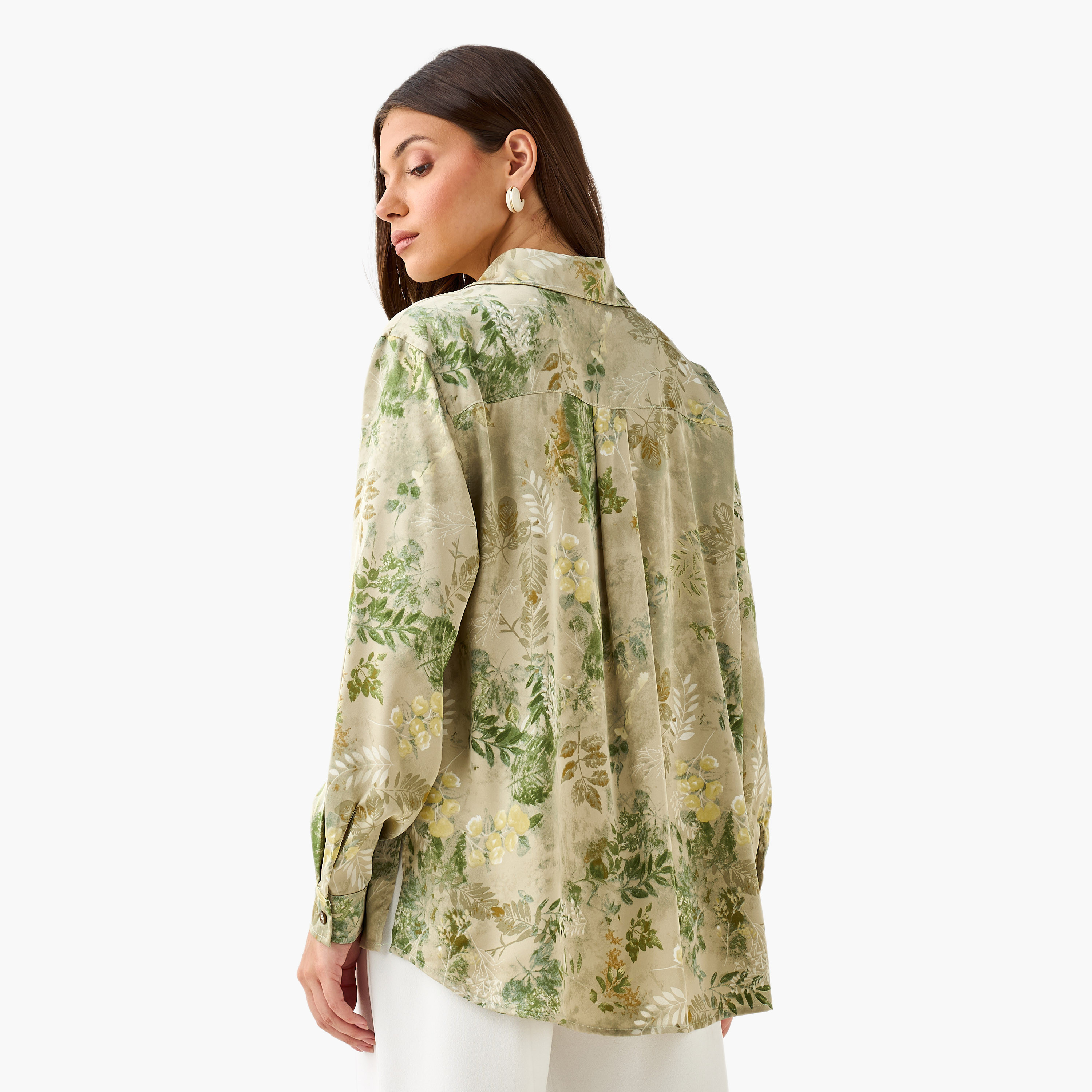 Shirt with Floral Print and High-Low Hem-women-clothing-shirtsandblouses-shirts-image-5