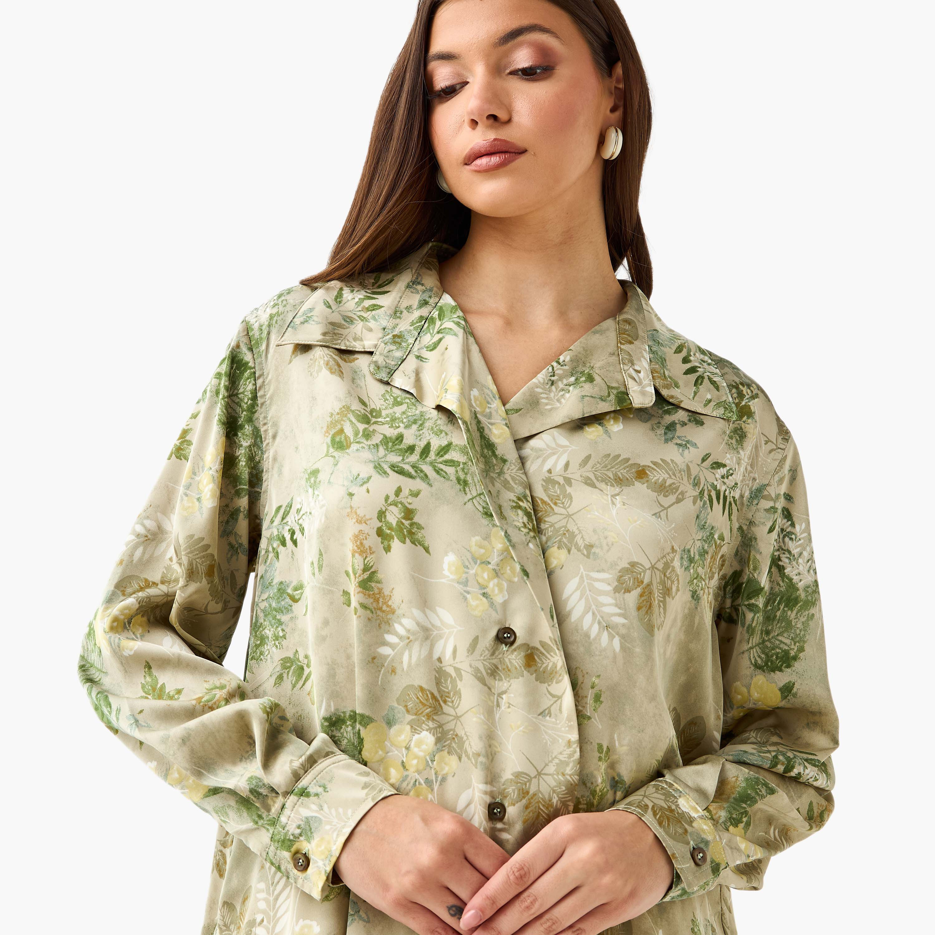 Shirt with Floral Print and High-Low Hem-women-clothing-shirtsandblouses-shirts-image-7