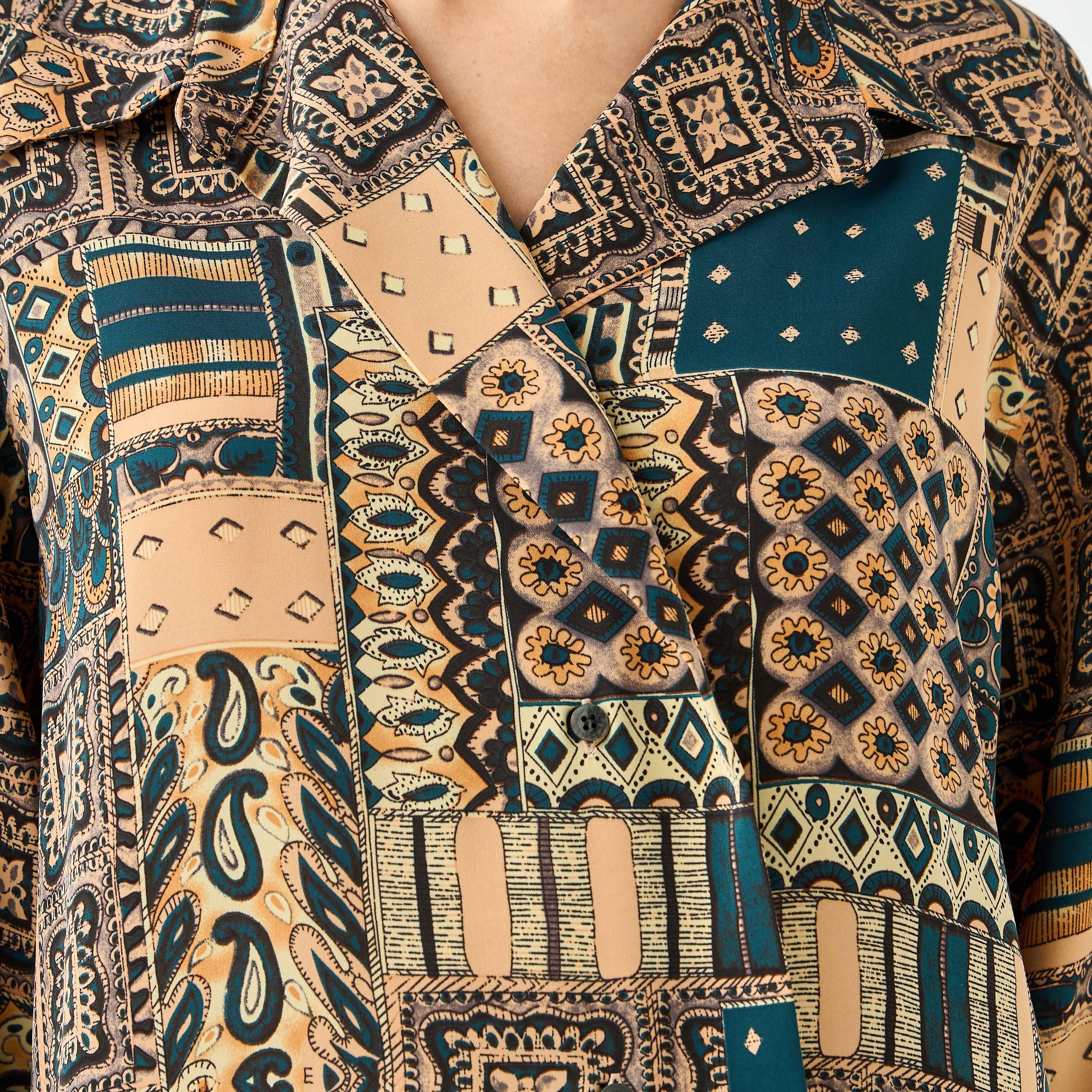 قميص بحافة غير متساوية وطبعات بيزلي-women-clothing-shirtsandblouses-shirts-image-5