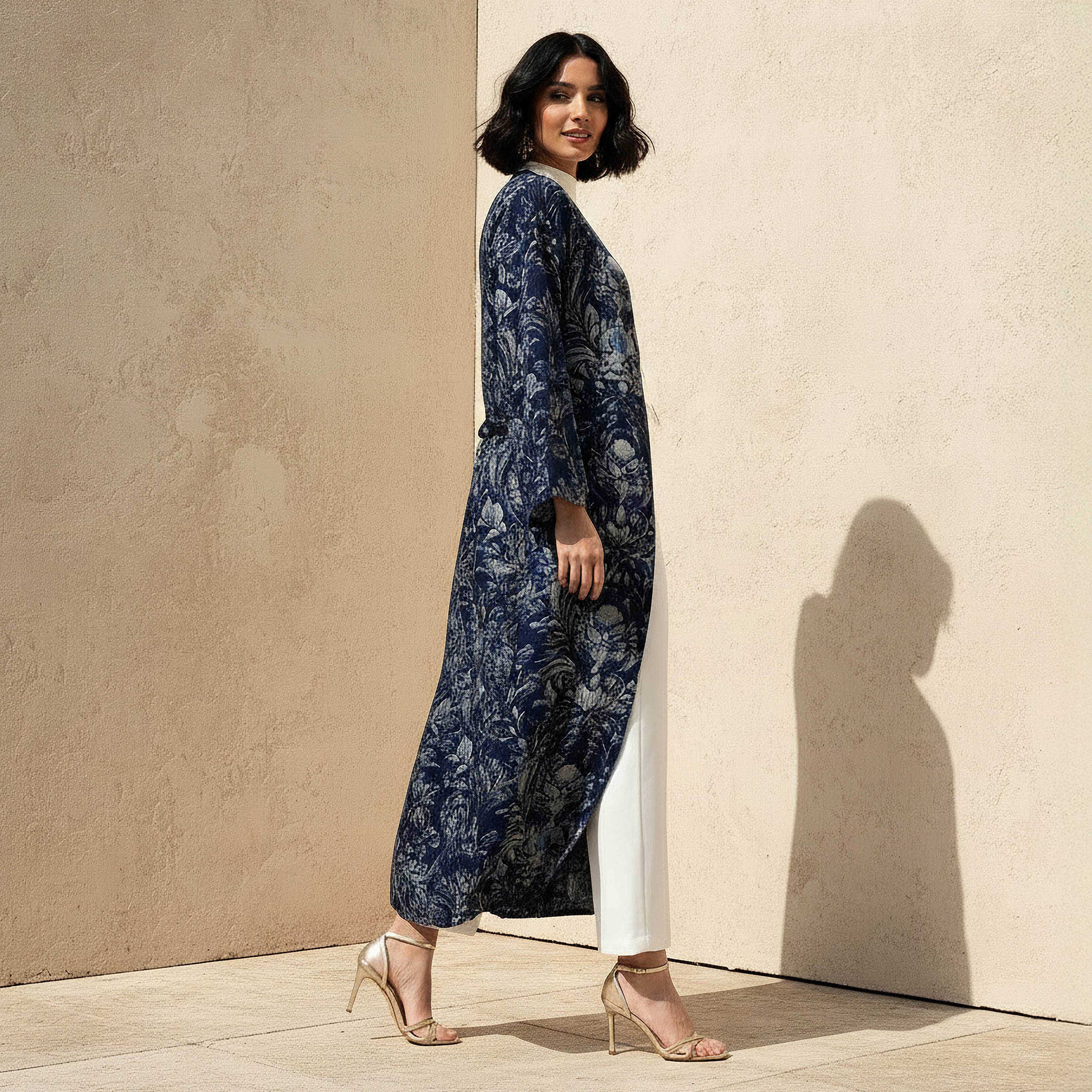 سترة عباية كيمونو بقصّة عادية وطبعات-women-arabicclothing-abayas-image-2