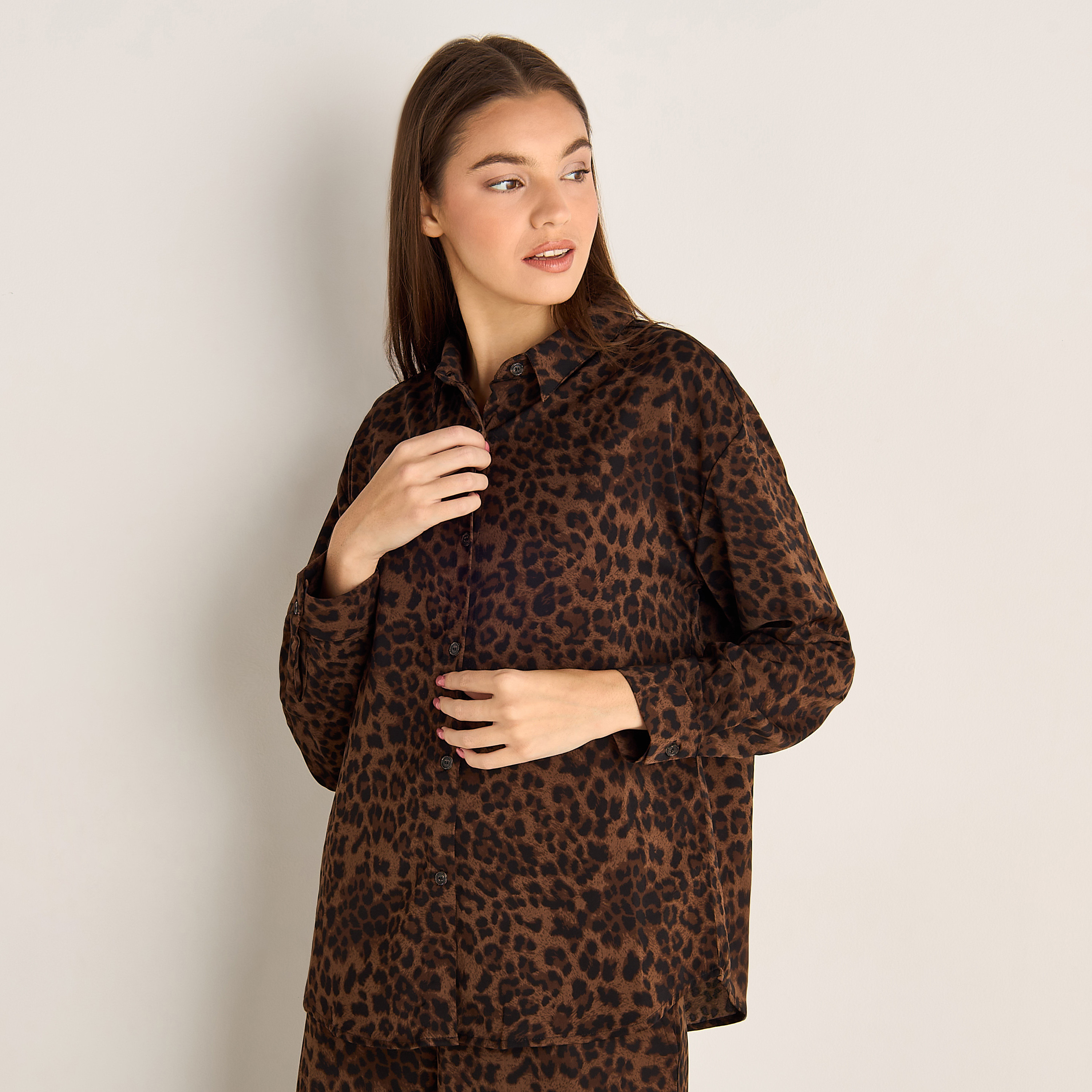 طقم بيجاما قميص وبنطلون-women-clothing-coordsets-image-3