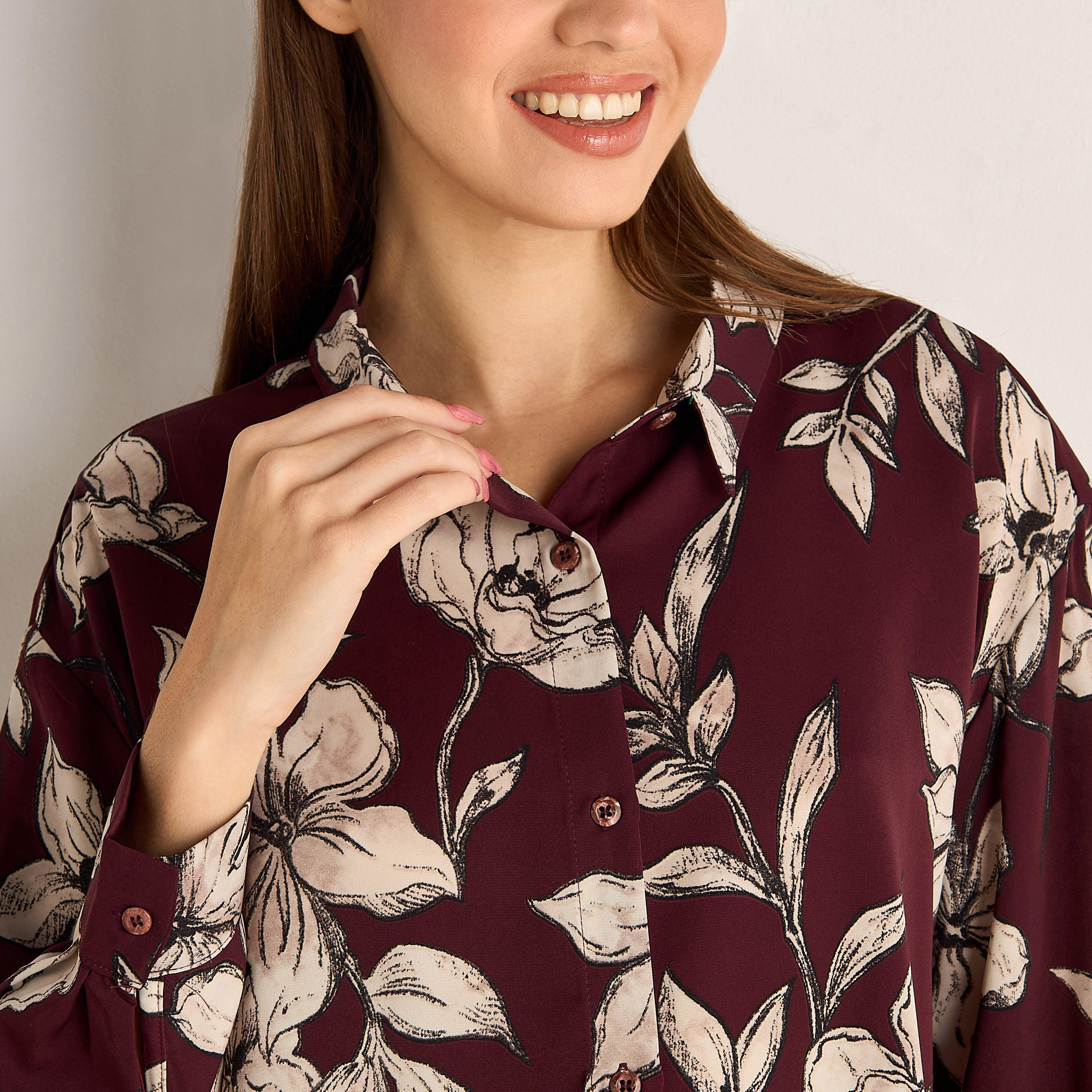 Pyjama Set Button-Down Shirt & Trousers-women-clothing-coordsets-image-6