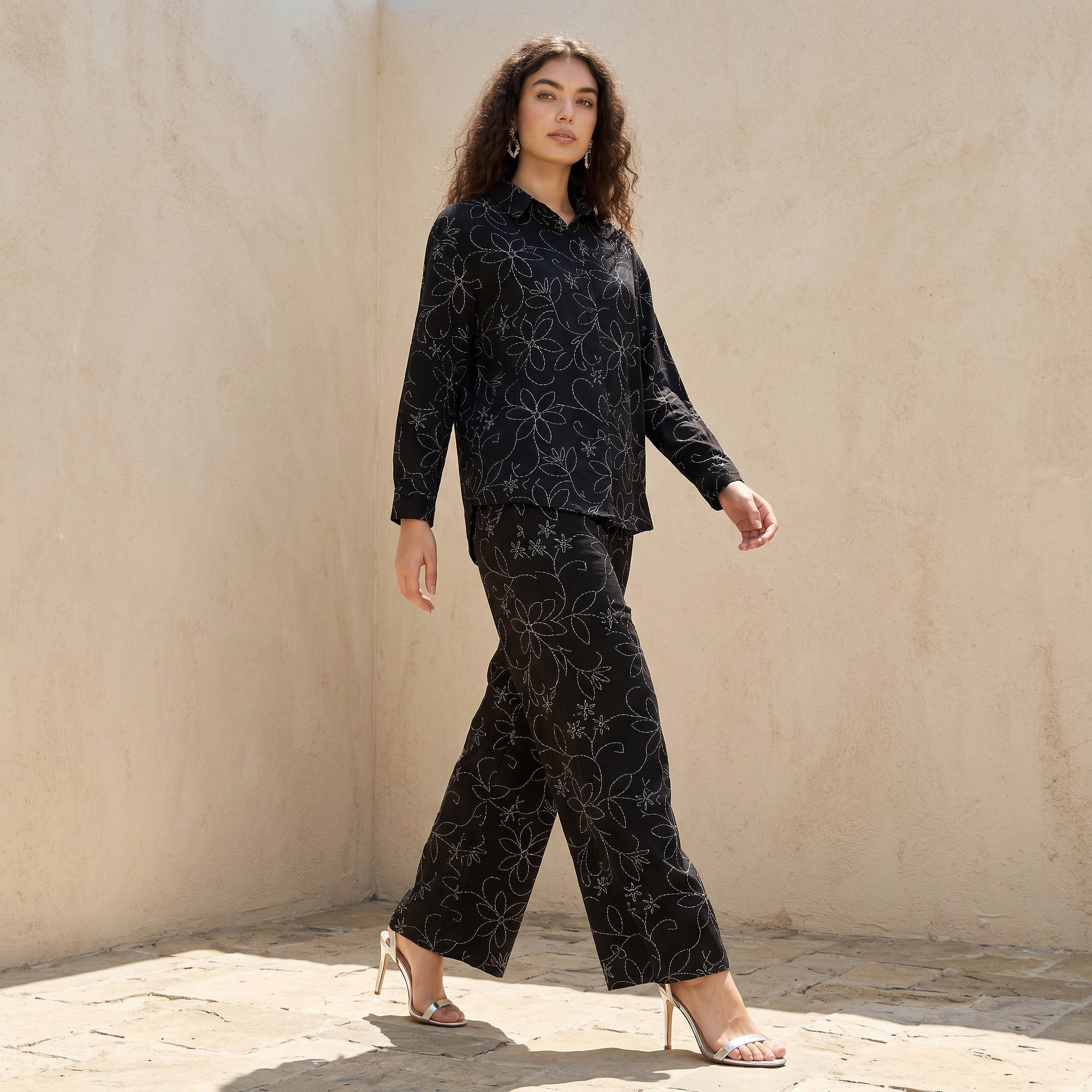 طقم بيجاما قميص وبنطلون-women-clothing-coordsets-image-1