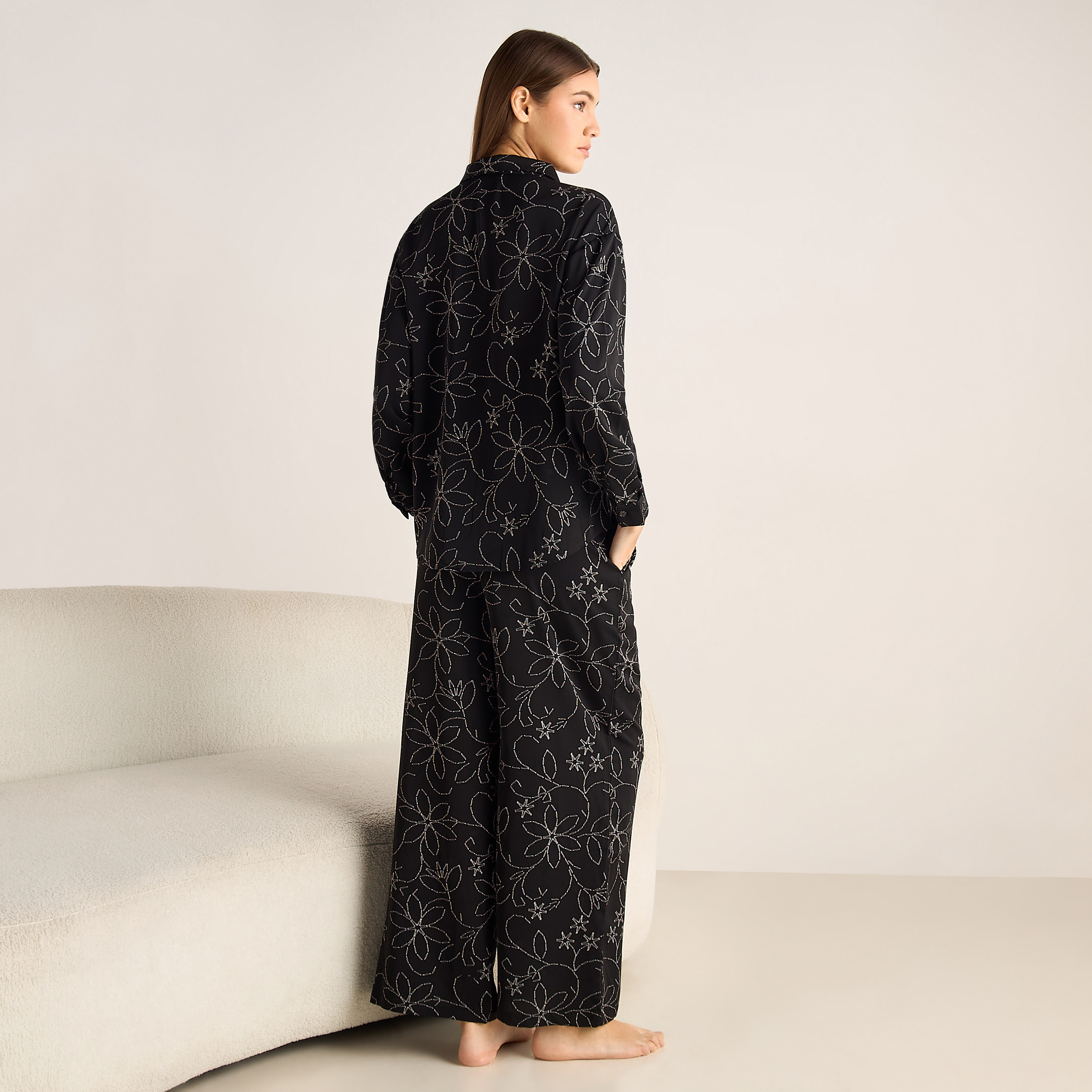طقم بيجاما قميص وبنطلون-women-clothing-coordsets-image-5