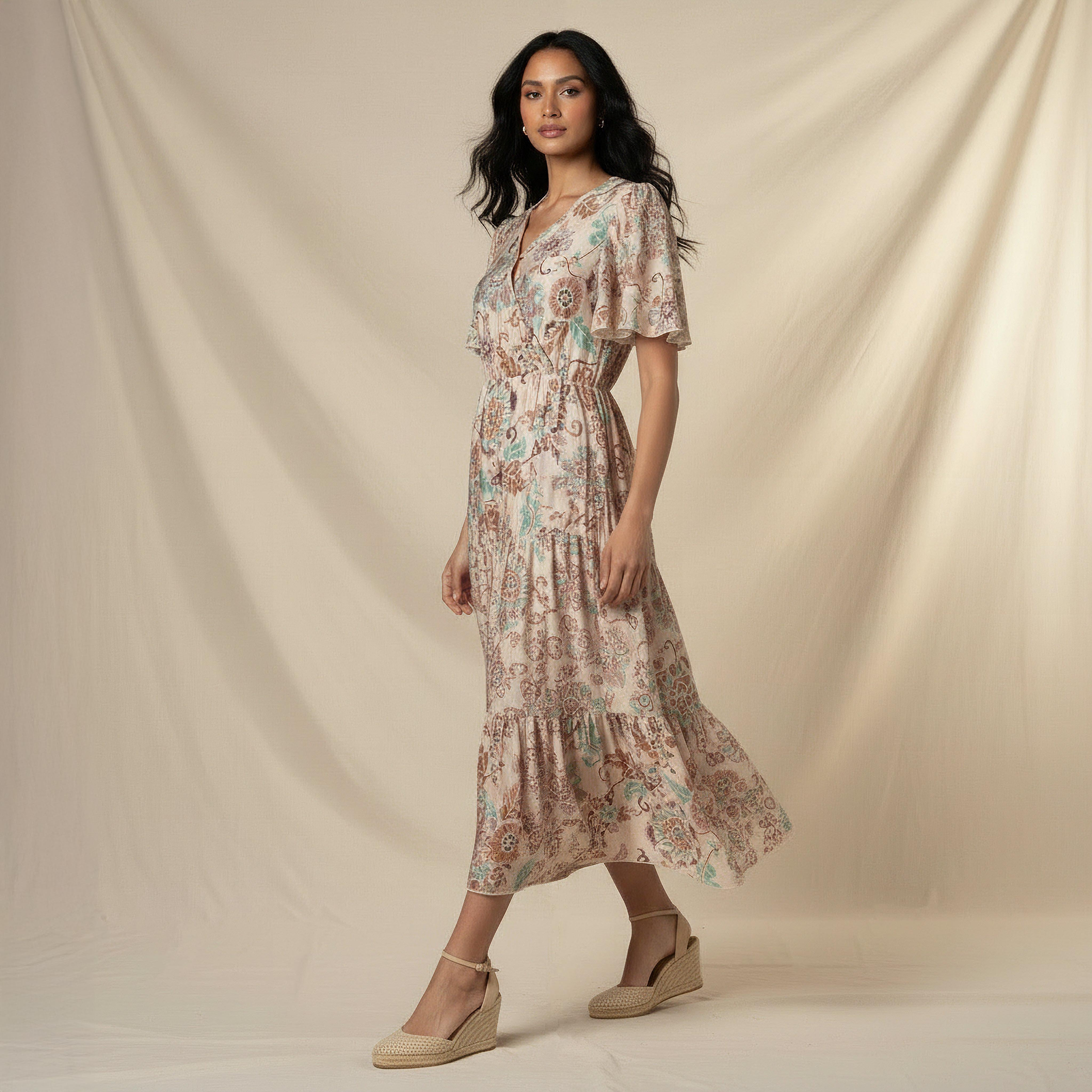 Tiered Midi Viscose Wrap Dress with Floral Print-women-clothing-dresses-image-2
