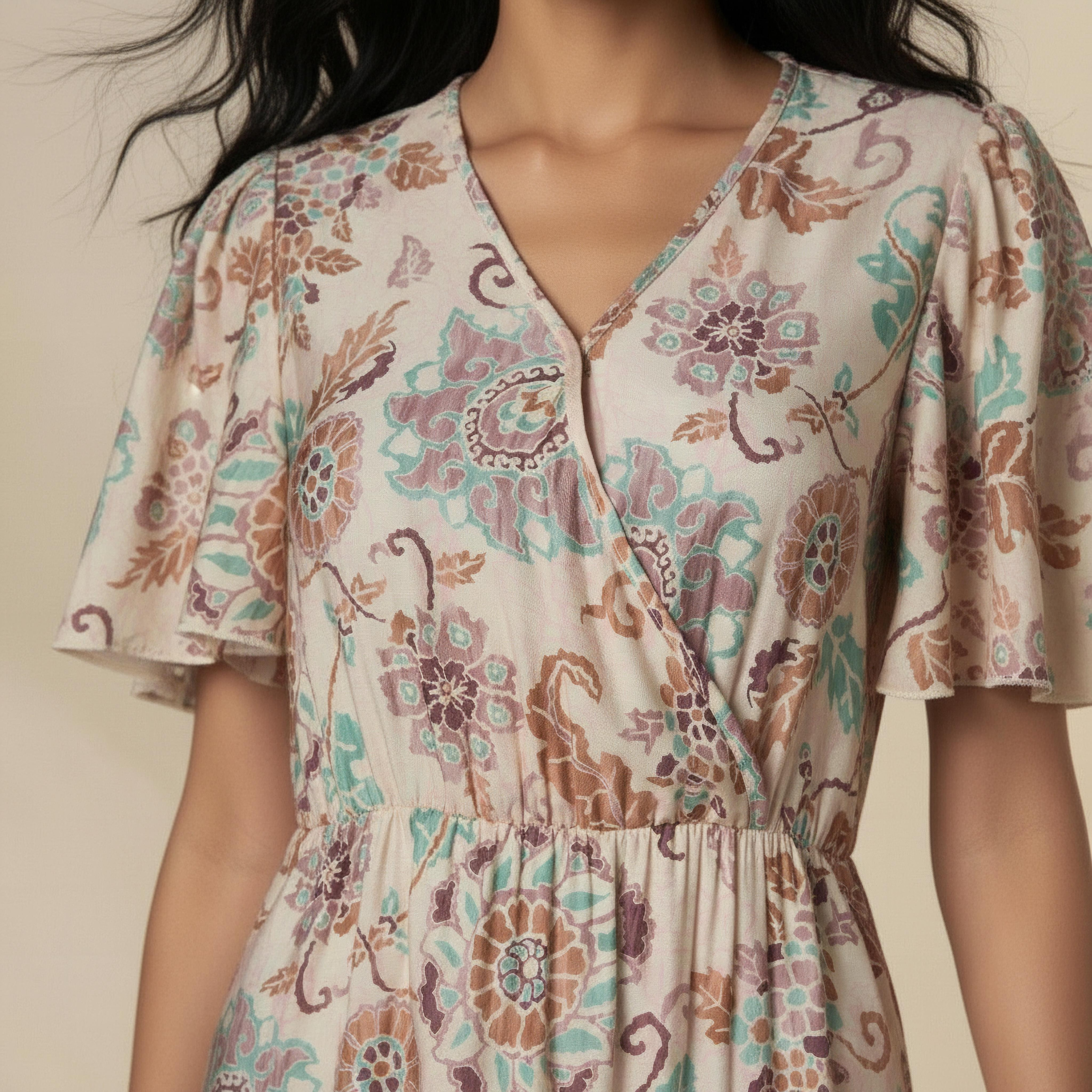 Tiered Midi Viscose Wrap Dress with Floral Print-women-clothing-dresses-image-4
