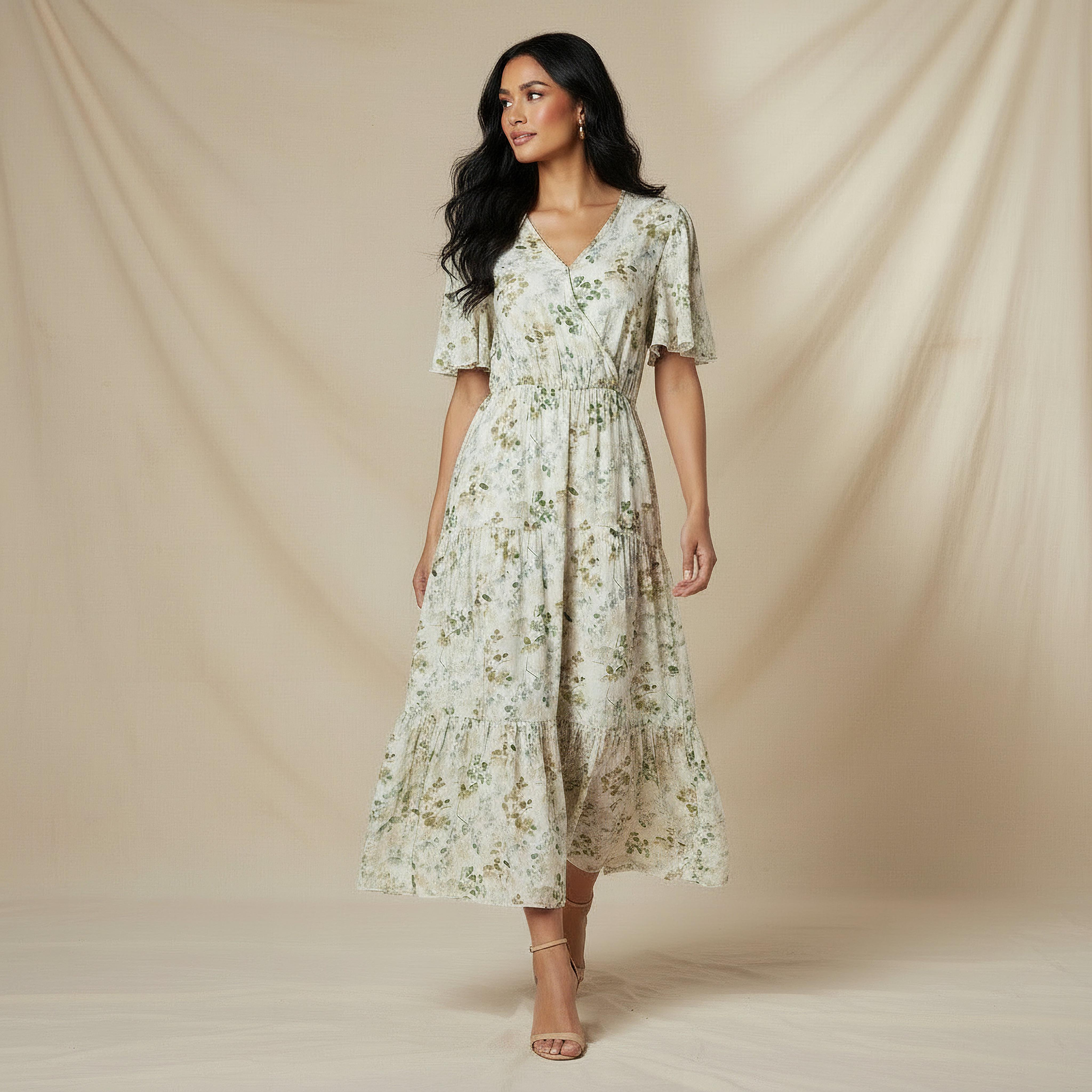 Tiered Midi Viscose Wrap Dress with Floral Print-women-clothing-dresses-image-5