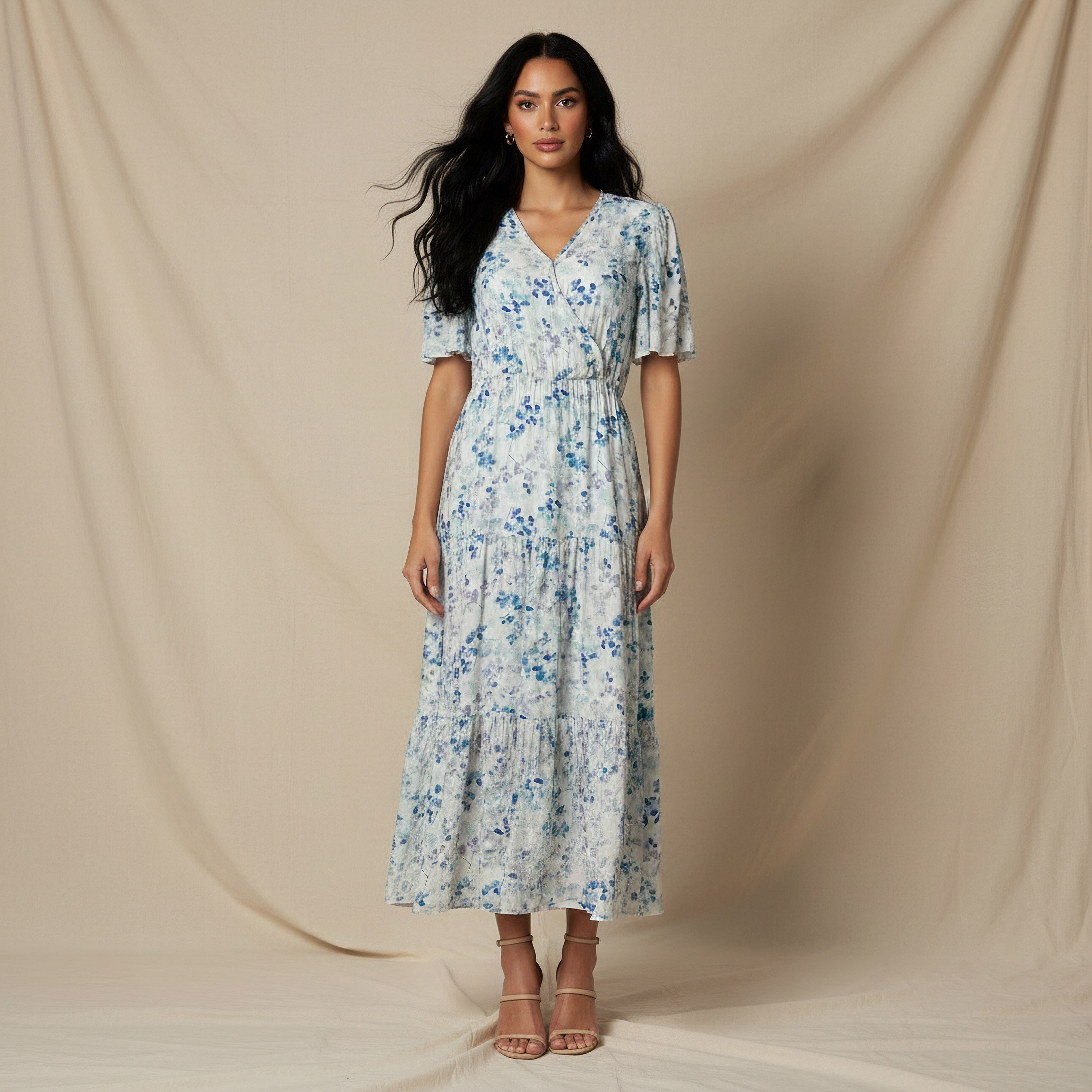 Tiered Midi Viscose Wrap Dress with Floral Print-women-clothing-dresses-image-5