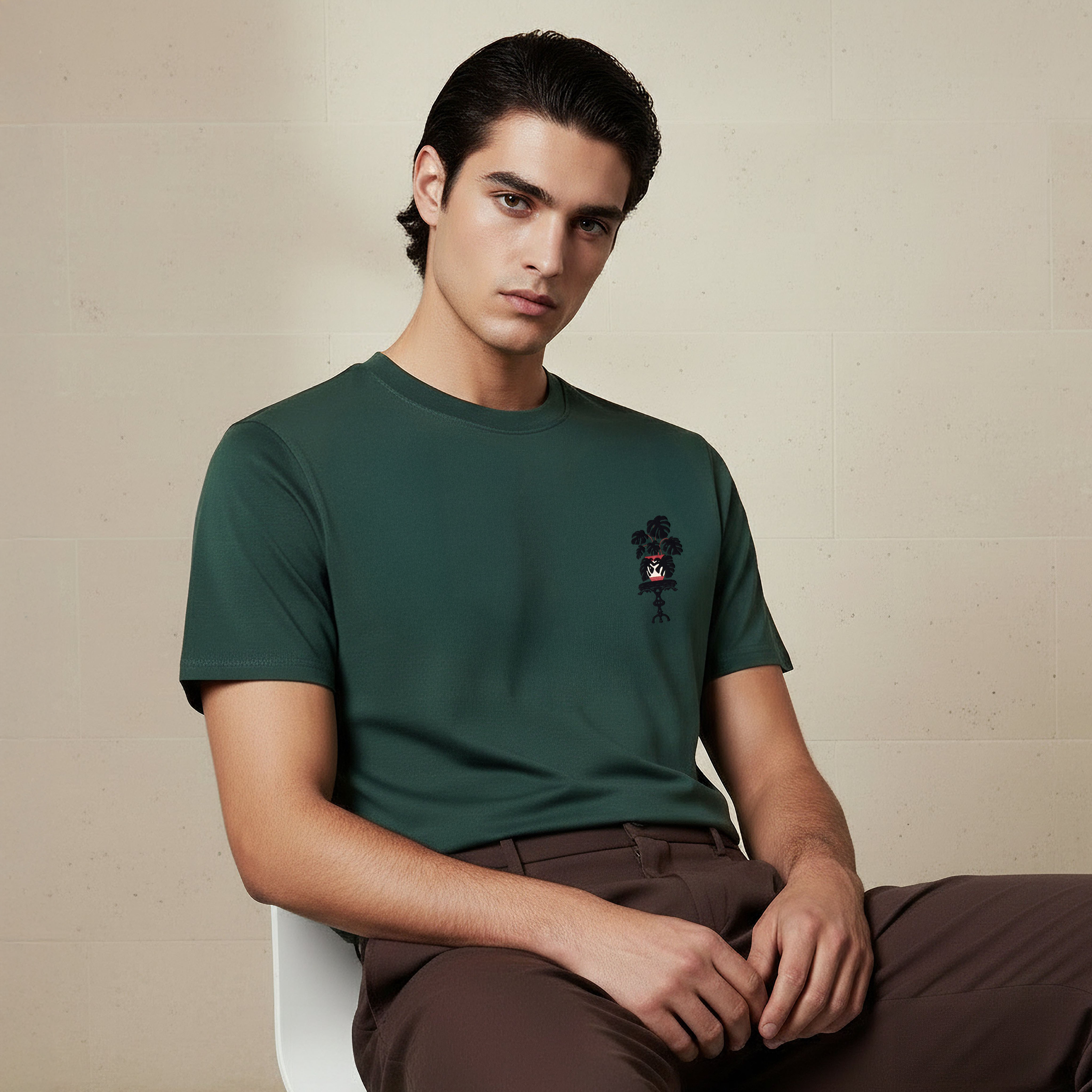Men Regular Fit Crew Neck Short Sleeve Printed T-shirt-PROMO_SP_QAT_2_BUY2FORQAR89_130625-image-1