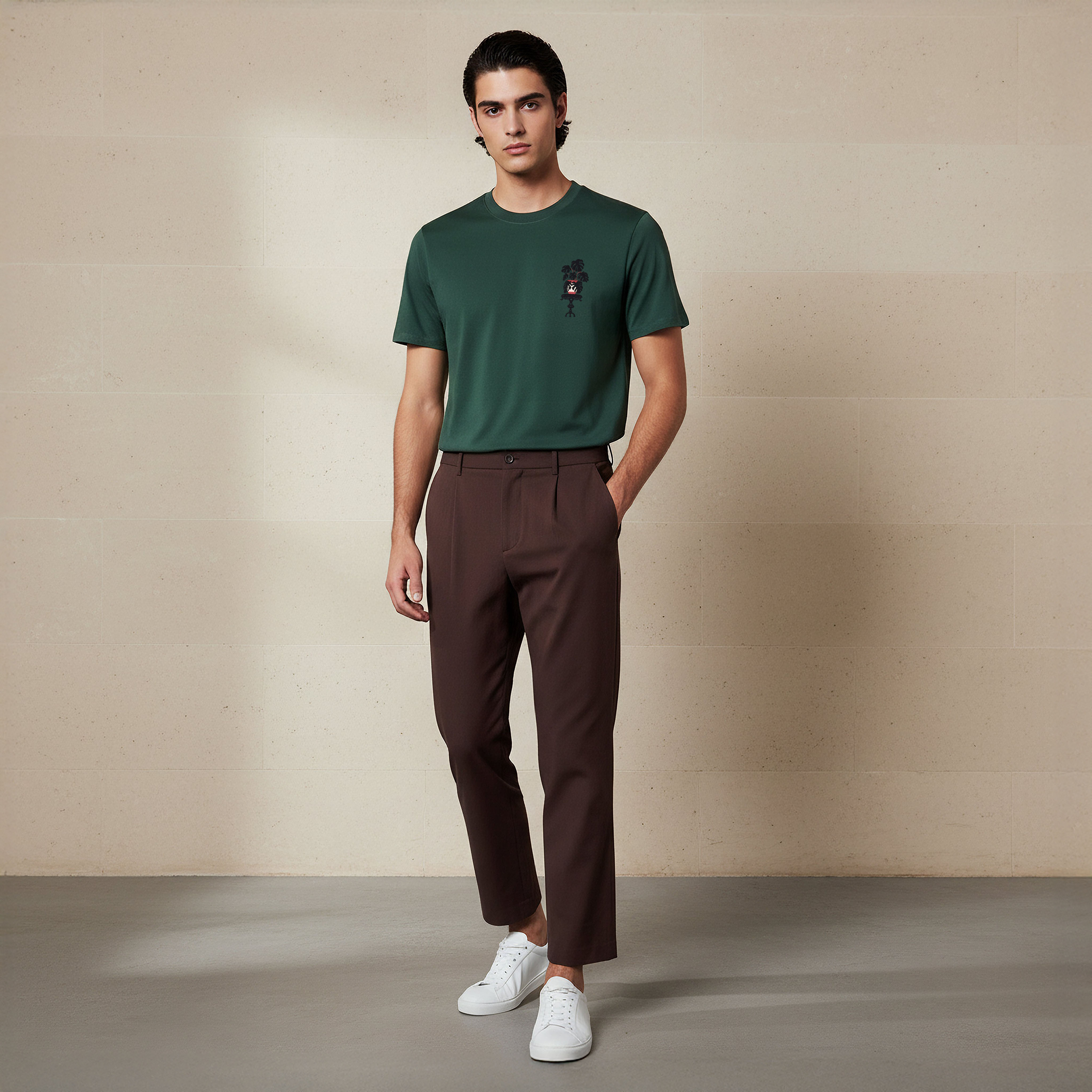 Men Regular Fit Crew Neck Short Sleeve Printed T-shirt-PROMO_SP_QAT_2_BUY2FORQAR89_130625-image-2