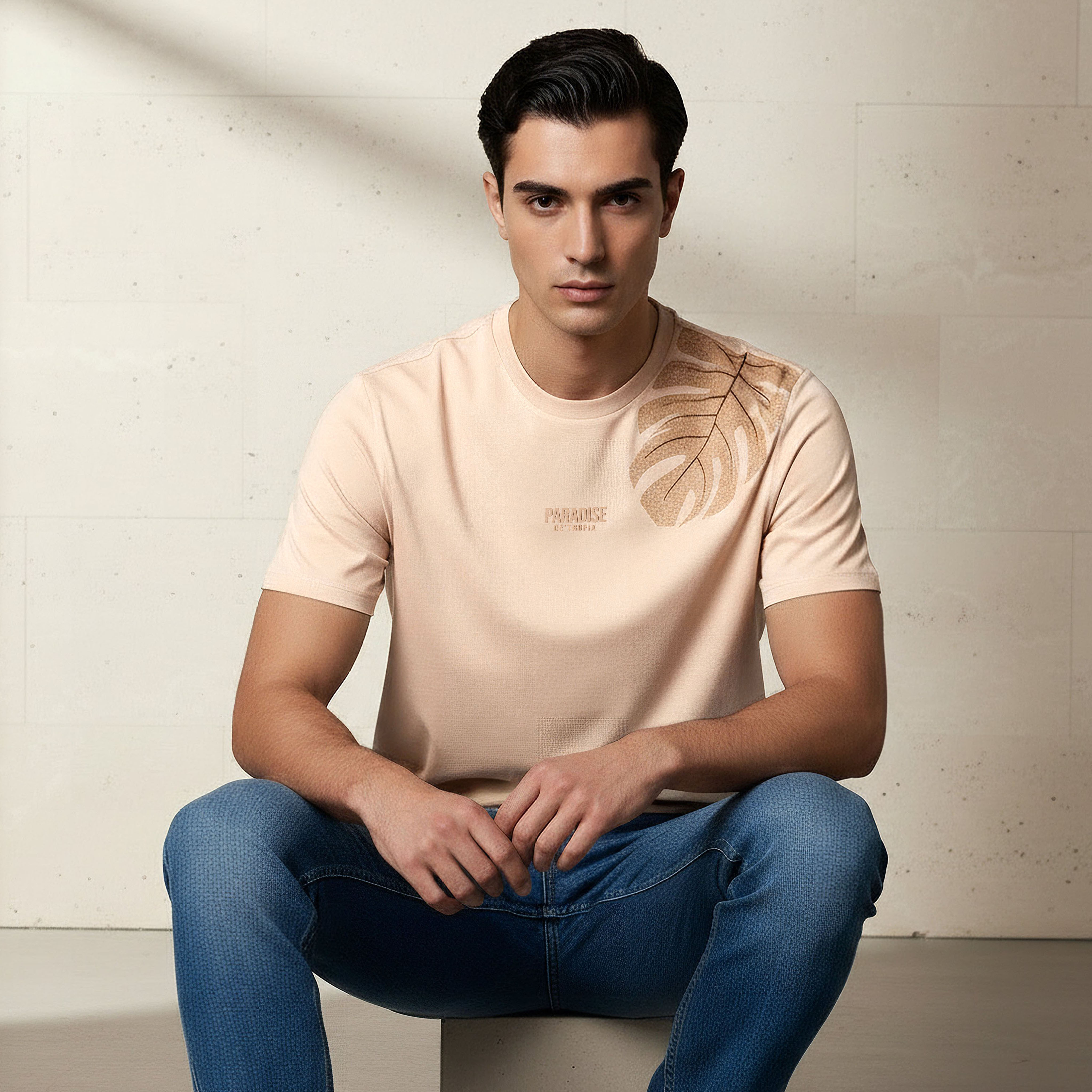 Men Regular Fit Crew Neck Short Sleeve Printed T-shirt-men-clothing-tshirtsandpolos-tshirts-image-1