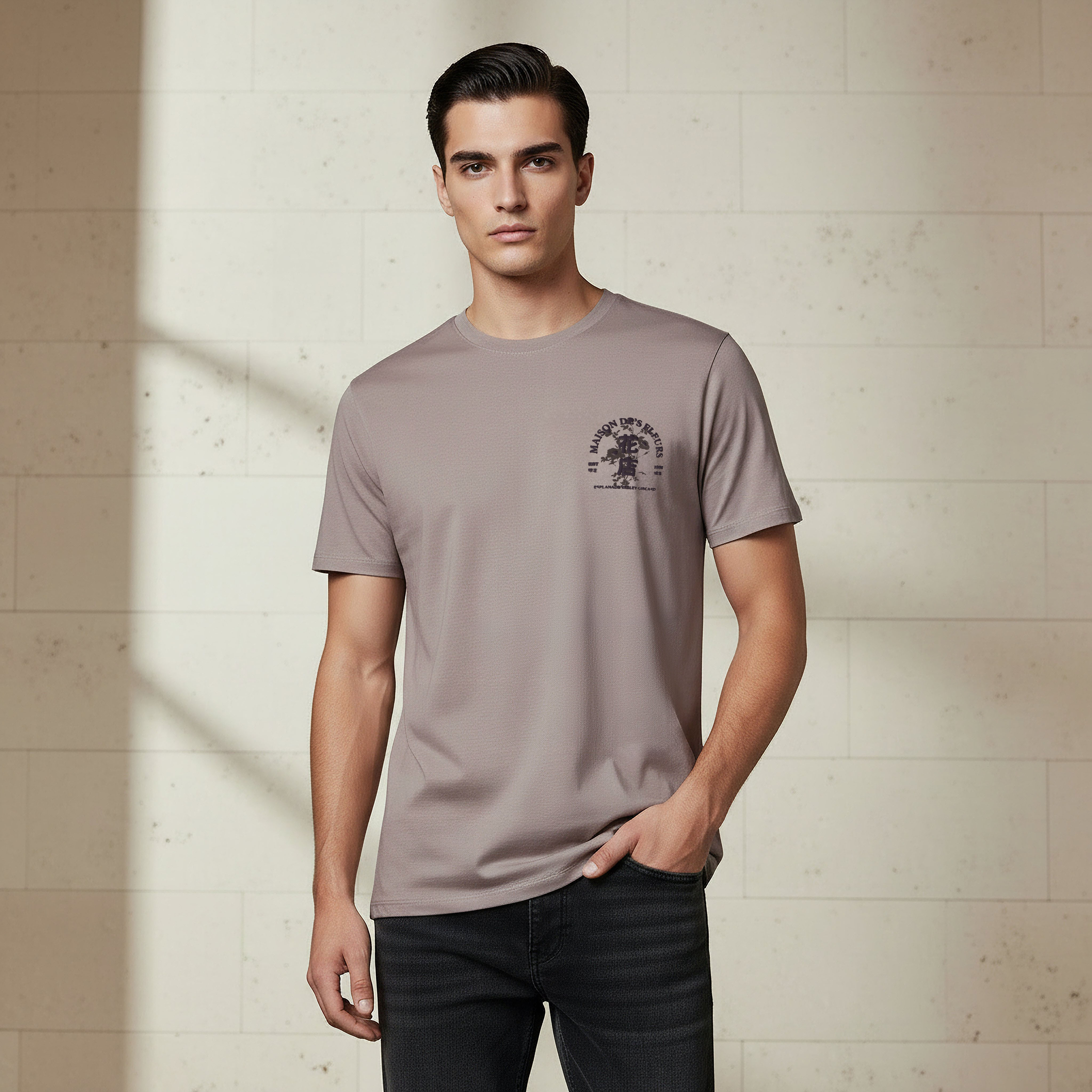 Men Regular Fit Crew Neck Short Sleeve Printed T-shirt-men-clothing-tshirtsandpolos-tshirts-image-1