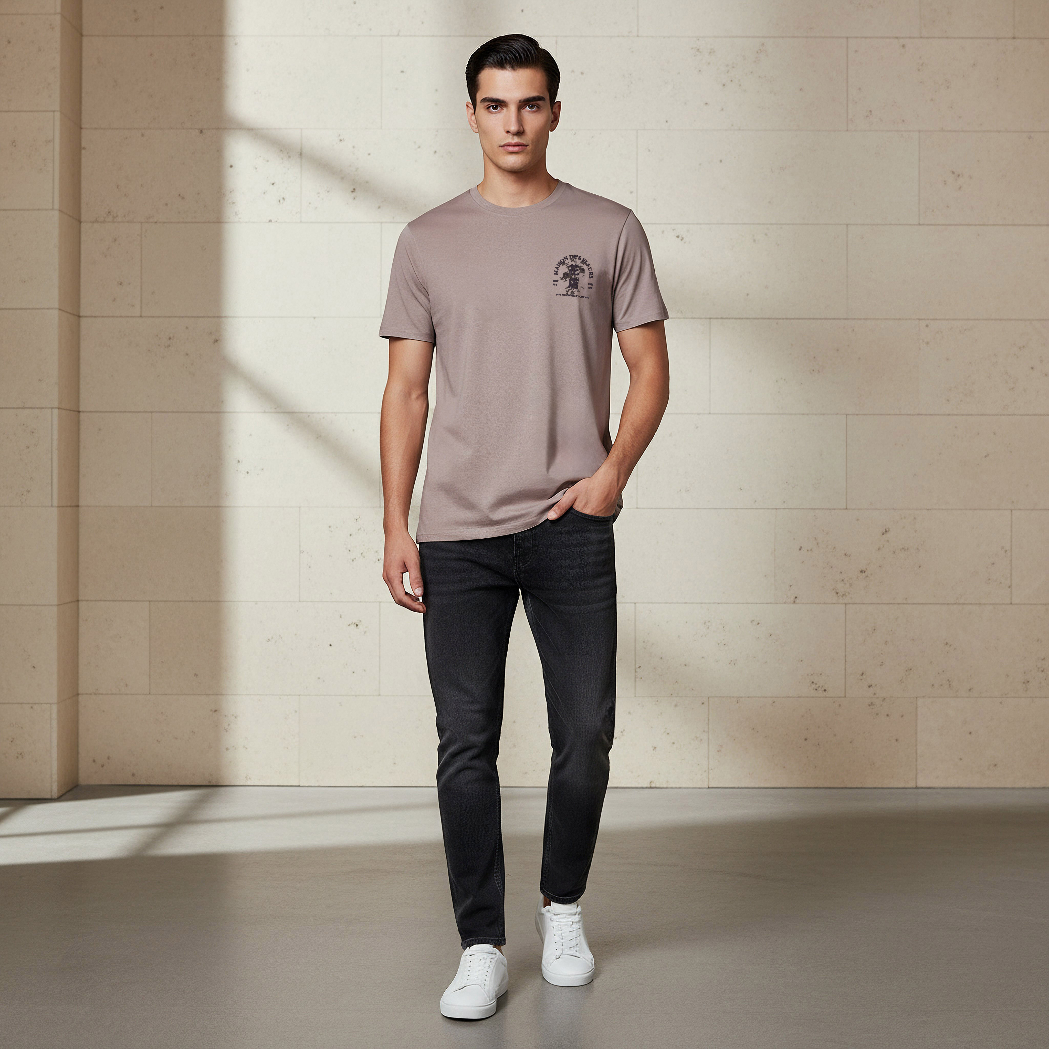 Men Regular Fit Crew Neck Short Sleeve Printed T-shirt-men-clothing-tshirtsandpolos-tshirts-image-2